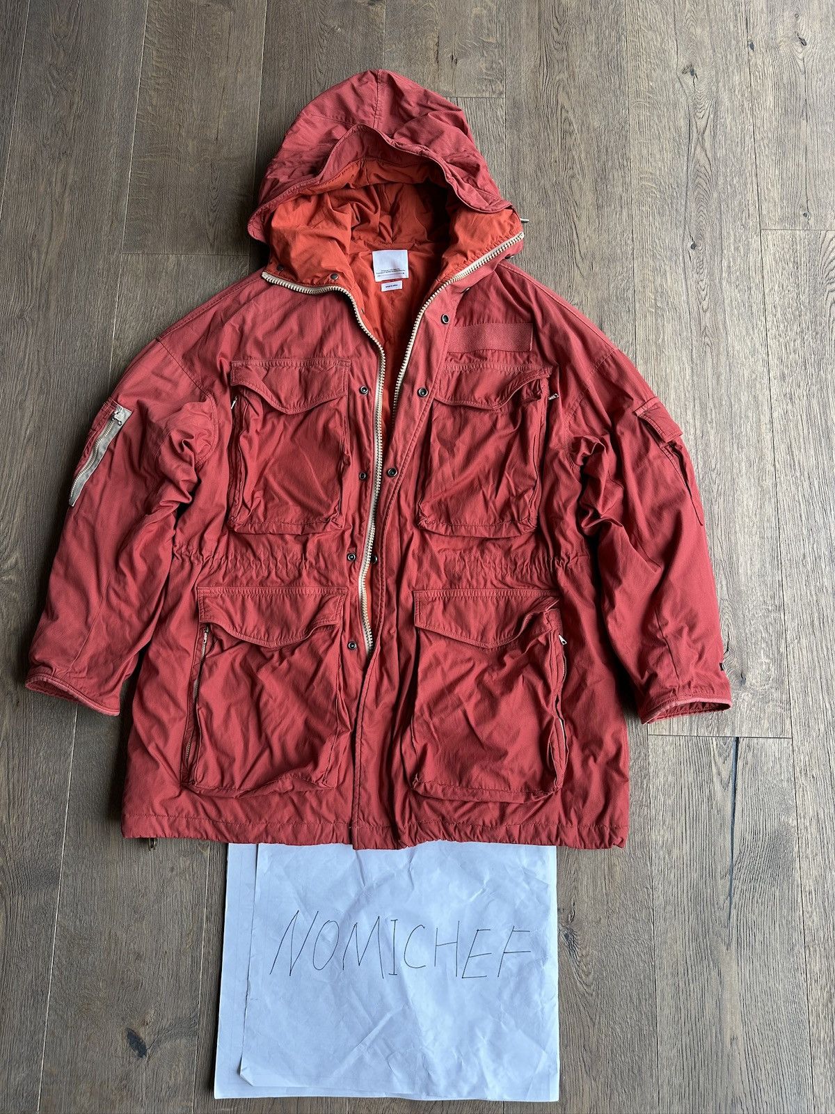 image of Visvim Krupa Field Down Jkt 21Ss in Red, Men's (Size Small)