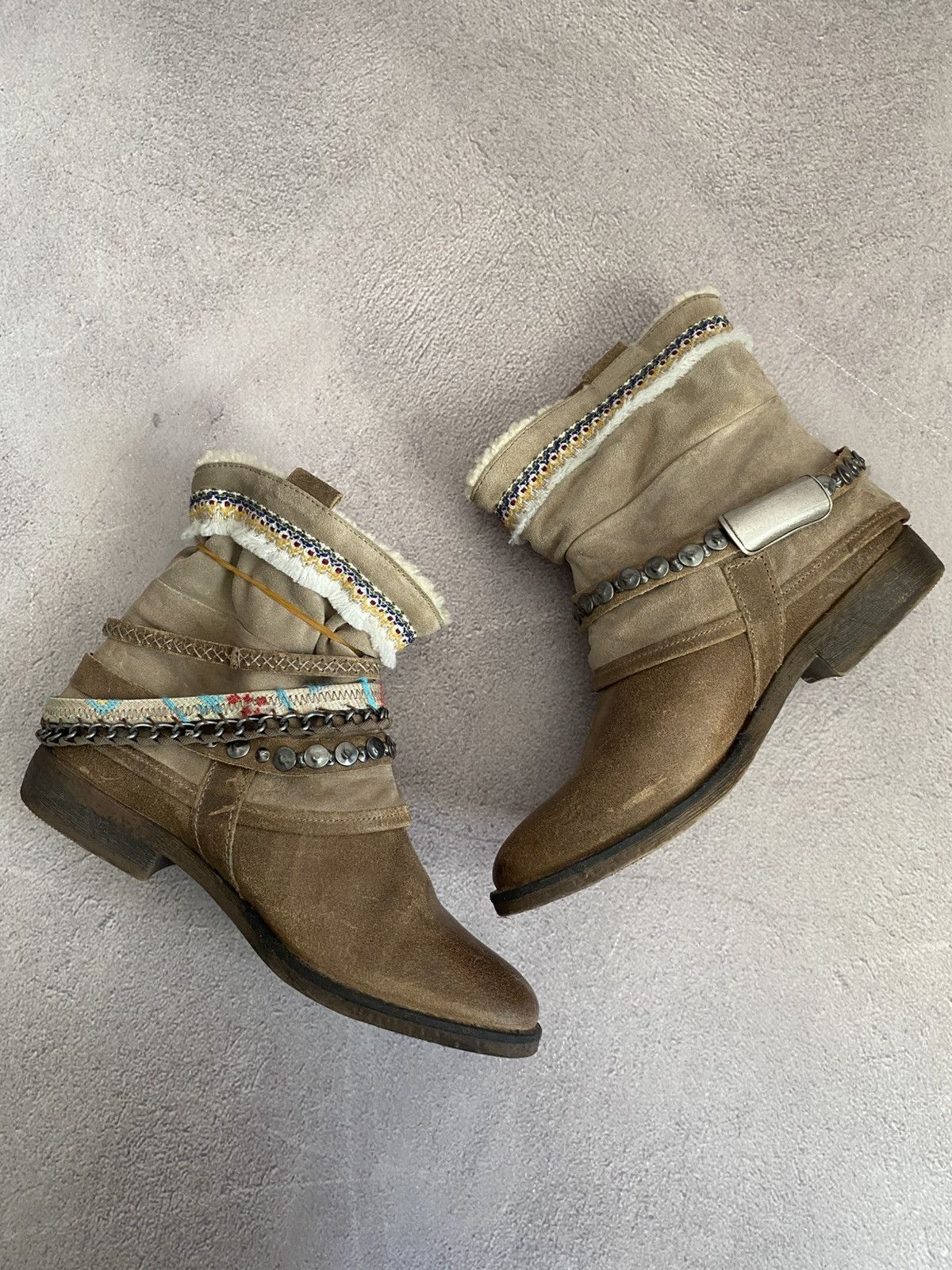 Japanese Brand × Vintage Leather as98 If Six Was Nine style vintage boots shoes Size US 9 / IT 39 - 2 Thumbnail