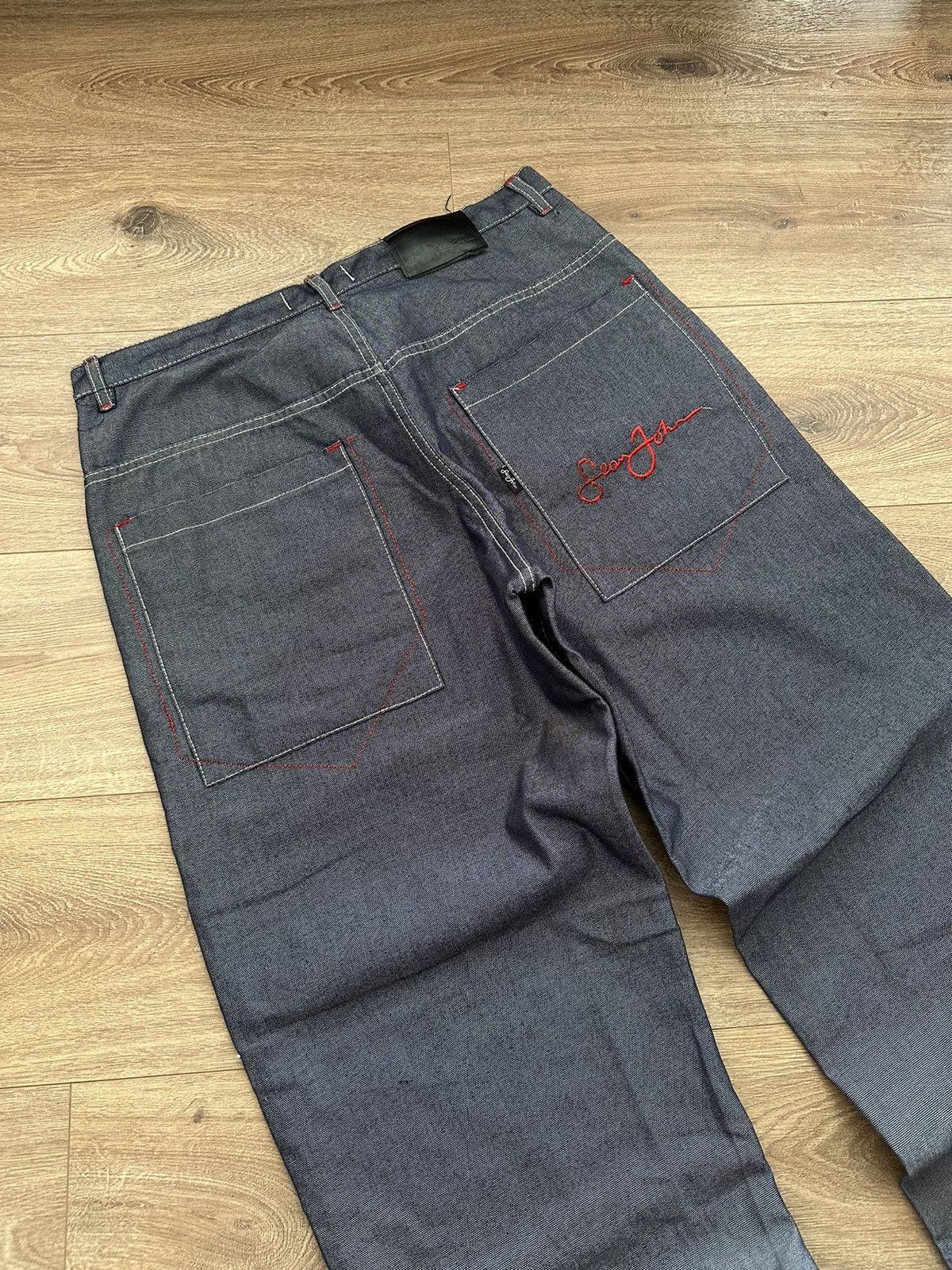 Sean John 🔥VINTAGE SEAN JOHN BAGGY Y2K JEANS🔥 Size US 34 / EU 50 - 2 Thumbnail