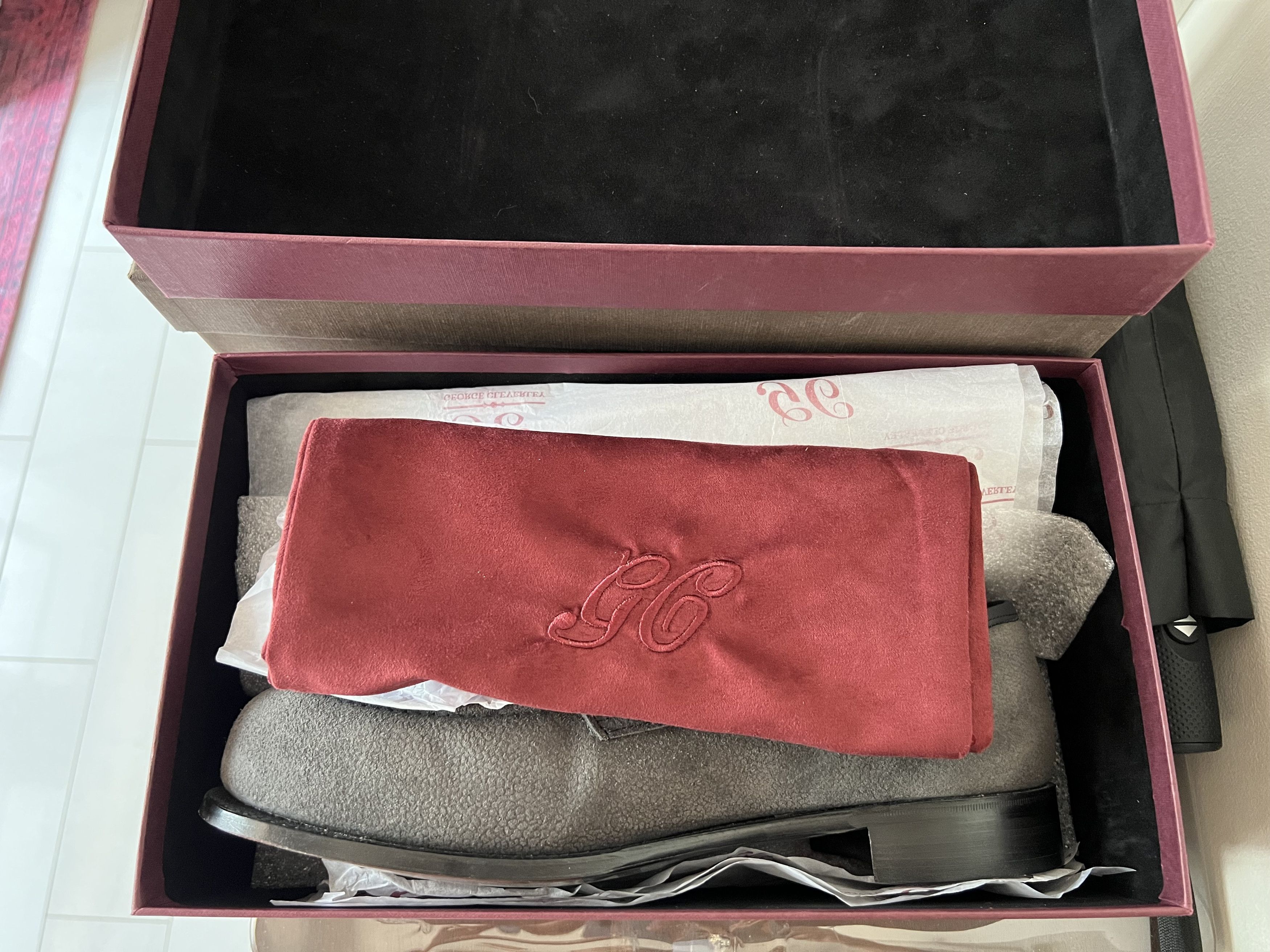George Cleverley George Cleverley Nicholas Pebble-Grain Nubuck Loafers Size US 12 / EU 45 - 10 Thumbnail