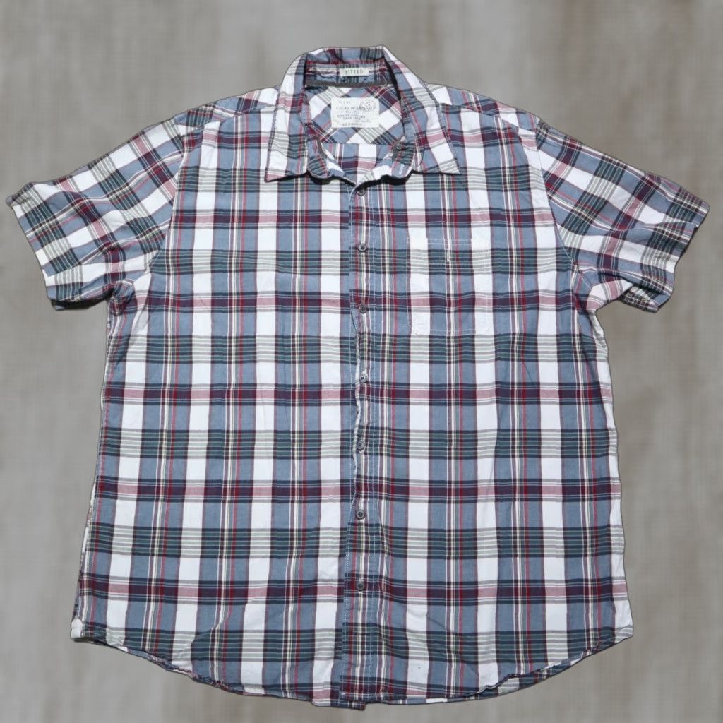 Old Navy Old Navy Shirt Men's 2XL Plaid Long Sleeve Button-Up Multicolor Cotton Blend 2000s 2XL Mens Shirt Size US XXL / EU 58 / 5 - 1 Thumbnail