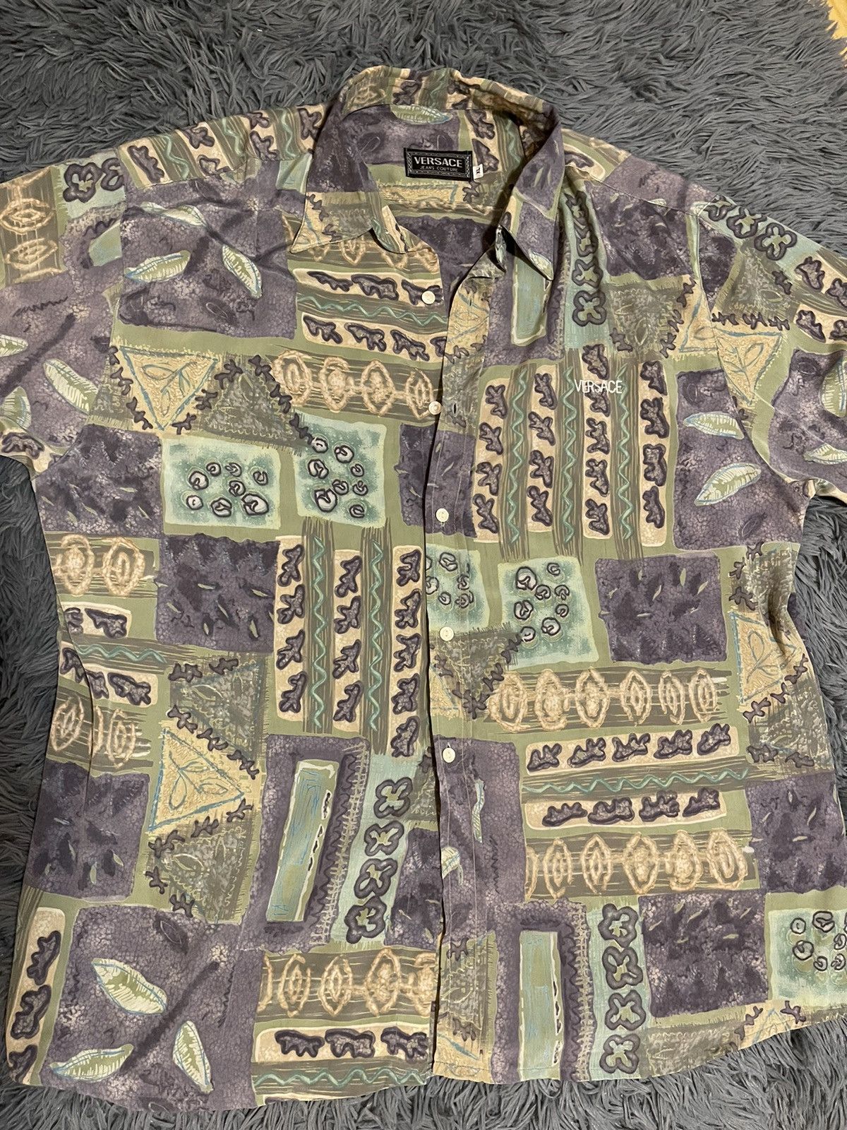 Versace Jeans Couture Versace Jeans Couture Vintage Style 100% Silk Shirt Size XL Size US XL / EU 56 / 4 - 1 Thumbnail