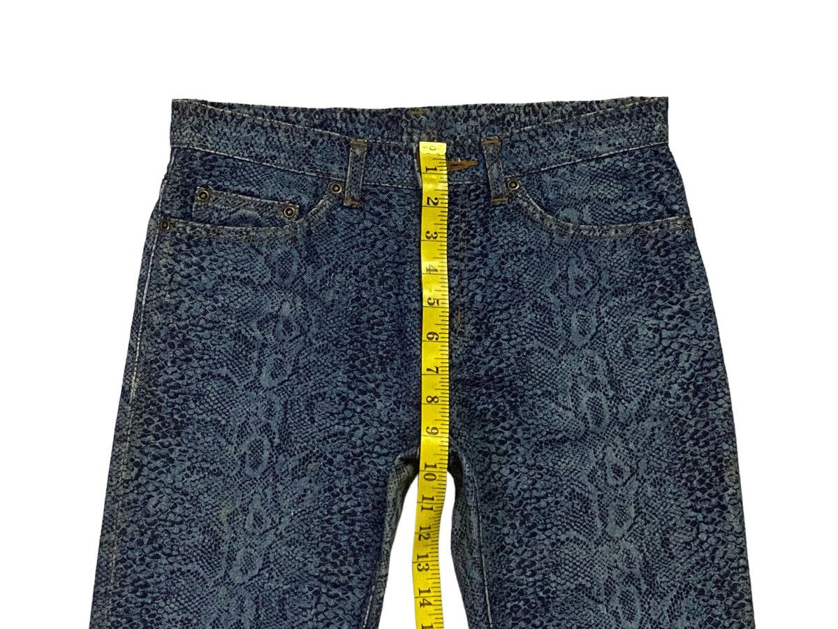 Hysteric Glamour Rare‼️Hysteric Glamour Snakeskin Denim Pants Size US 29 - 5 Thumbnail