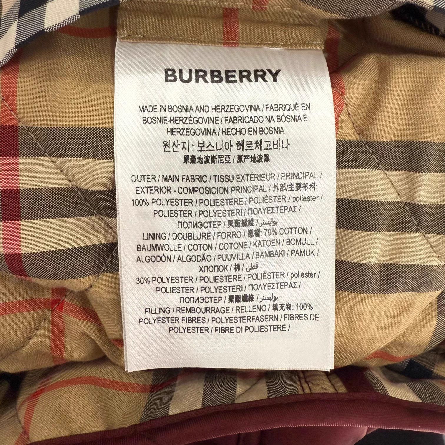Burberry Burberry Burgundy Tartan Lined Padded Jacket XS Size XS / US 0-2 / IT 36-38 - 5 Thumbnail