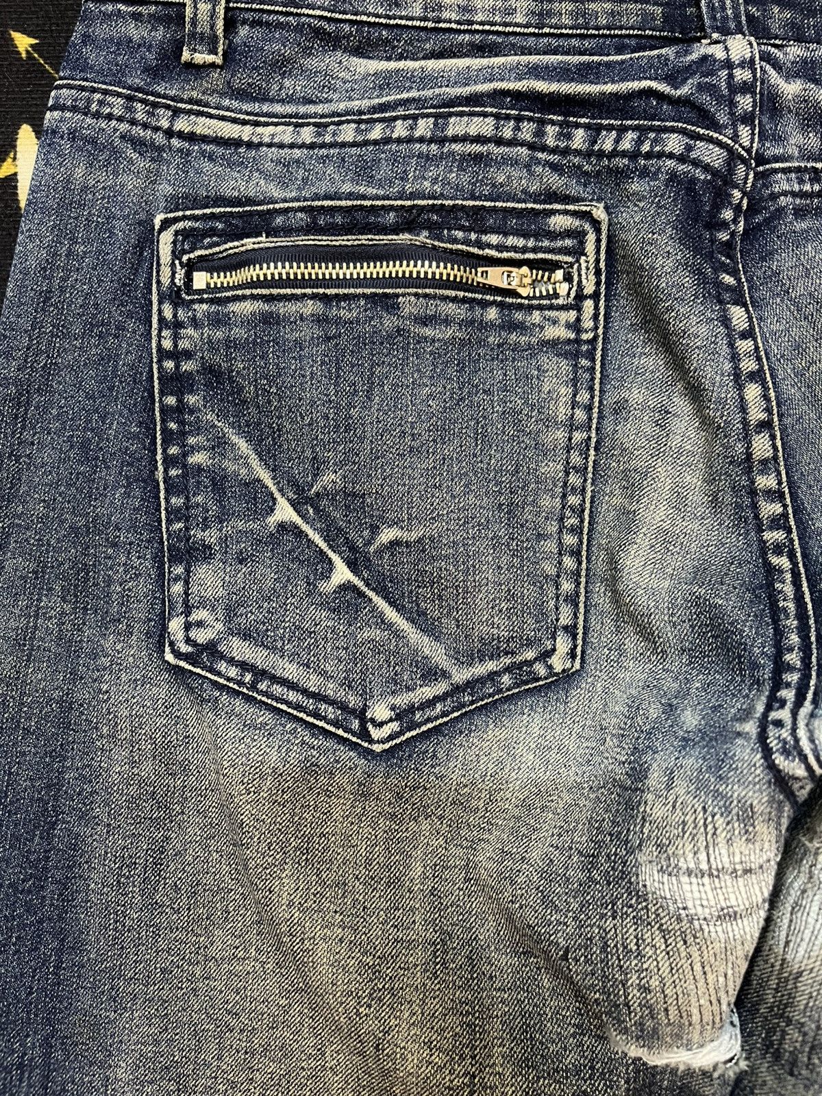 Japanese Brand Vintage Vibgyor Whiskers Denim Size US 31 - 12 Thumbnail