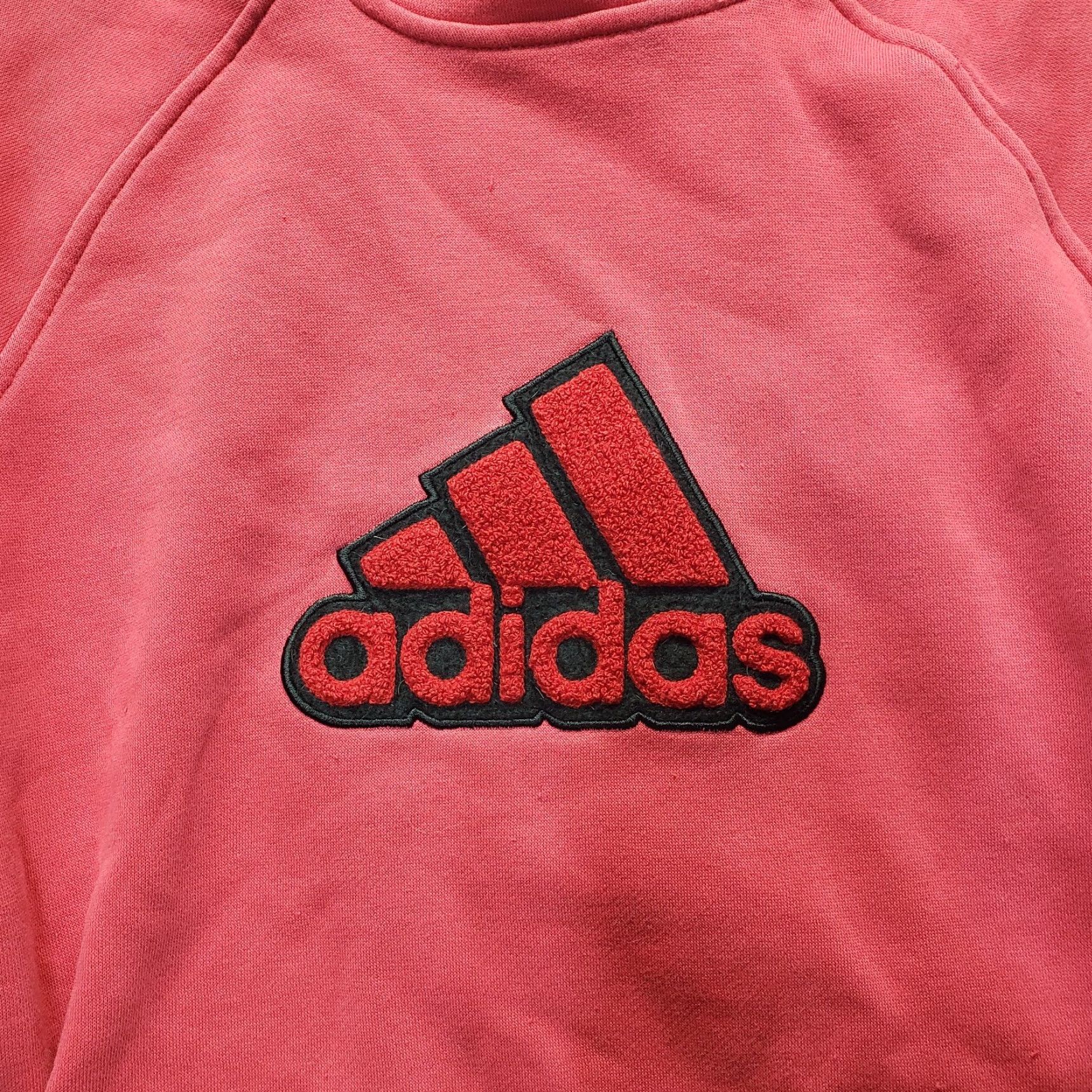Adidas Adidas Hoodie Women's M Red Logo Pullover Jacket Long Sleeve Zip Front Pockets All Seasons Climawarm Winter Fall Spring Regular Size Type: Hoodie Size M / US 6-8 / IT 42-44 - 2 Thumbnail