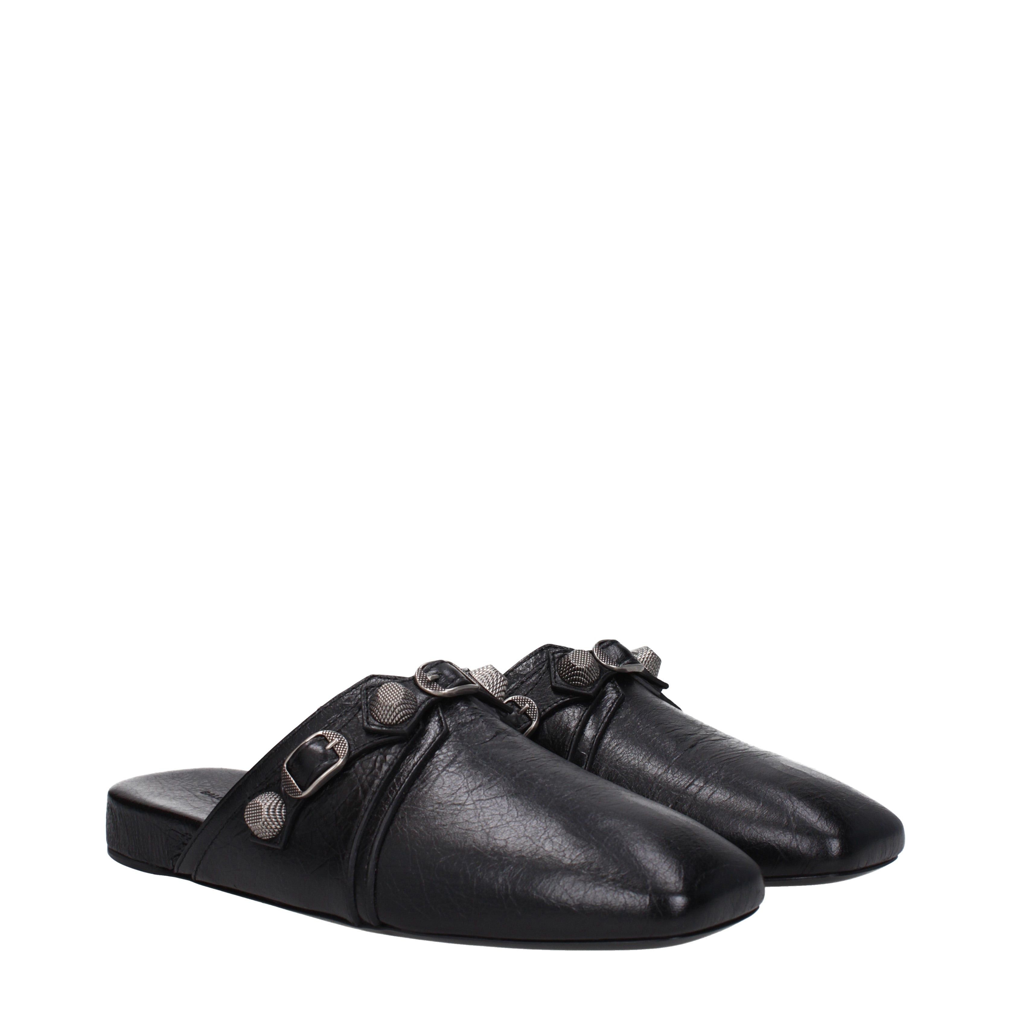 Balenciaga Slippers in Leather Size US 7 / EU 40 - 1 Thumbnail