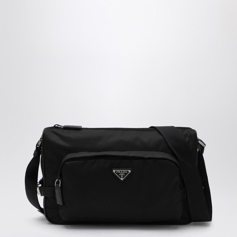 ショルダーバッグ PRADA LARGE BLACK CROSSBODY BAG IN RE-NYLON AND SAFFIANO 0400021578056_BLACK?wid=600&