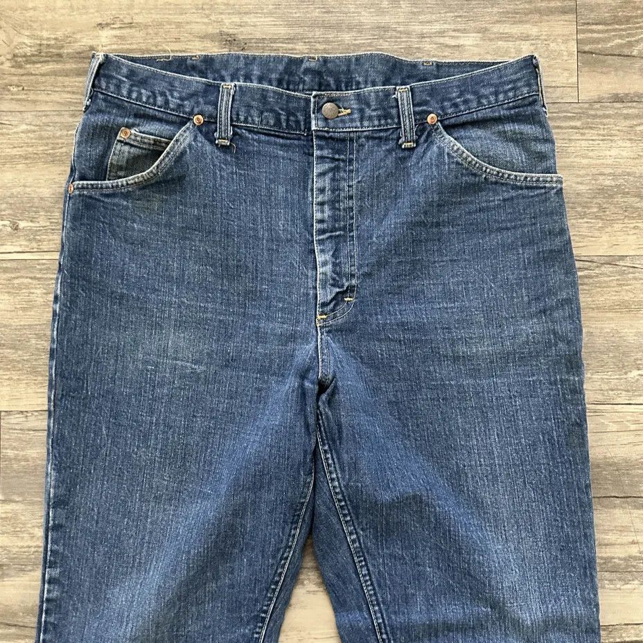 Lee Vintage 70s Lee Denim Jeans Size 36X32 Size US 36 / EU 52 - 5 Thumbnail