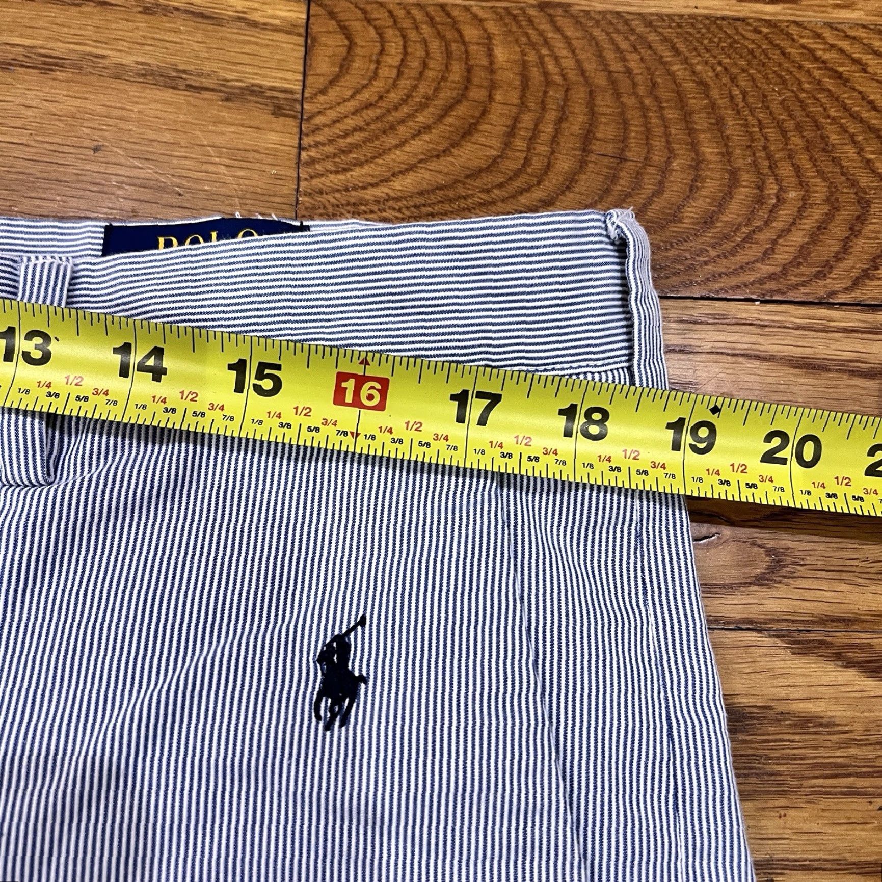 Polo Ralph Lauren Polo Ralph Lauren Shorts Mens 38x8 Classic Fit Seersucker Pony Logo Nautical Size US M / EU 48-50 / 2 - 6 Thumbnail