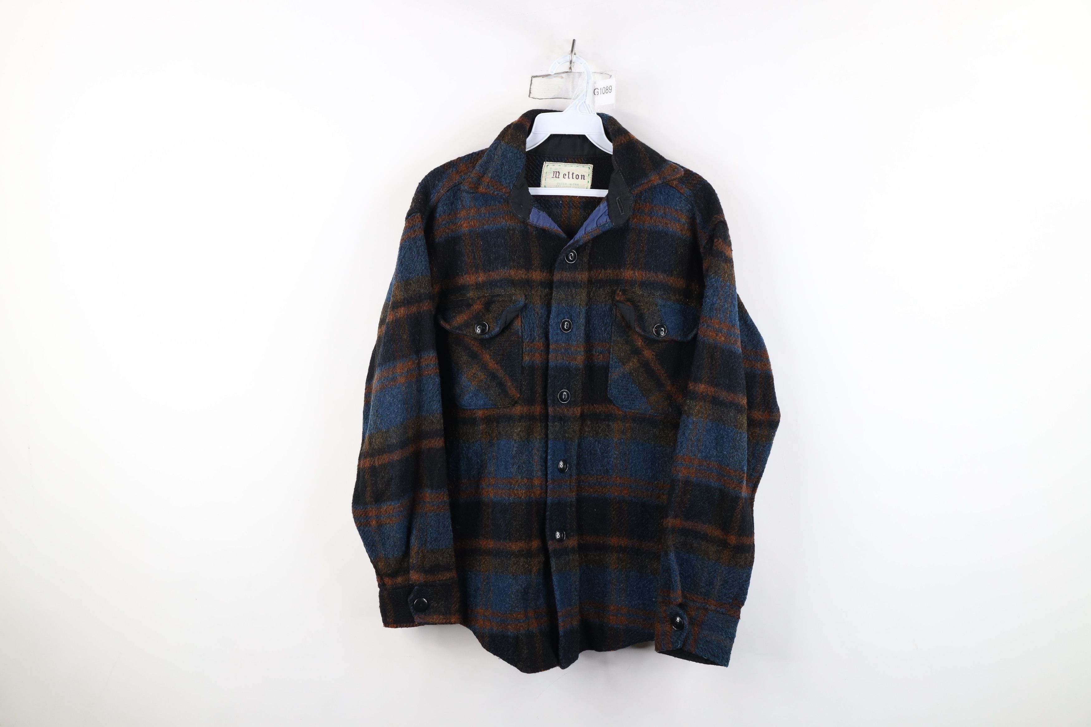 Vintage Vintage 50s 60s Streetwear Shirt Jacket Jac Shirt Plaid USA Size US M / EU 48-50 / 2 - 1 Thumbnail