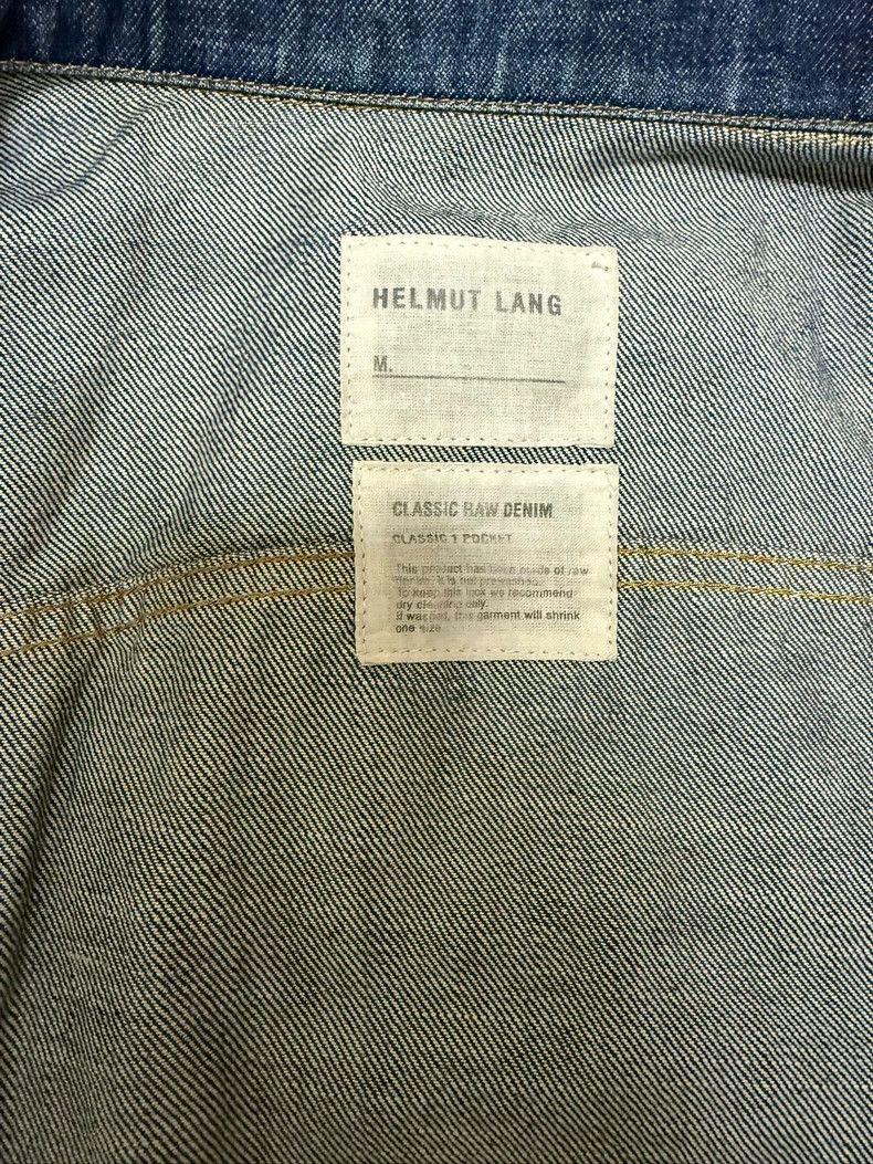 Helmut Lang helmut lang Classic Raw Denim 1 Pocket Jacket 2504-Nextarro Size US L / EU 52-54 / 3 - 2 Thumbnail