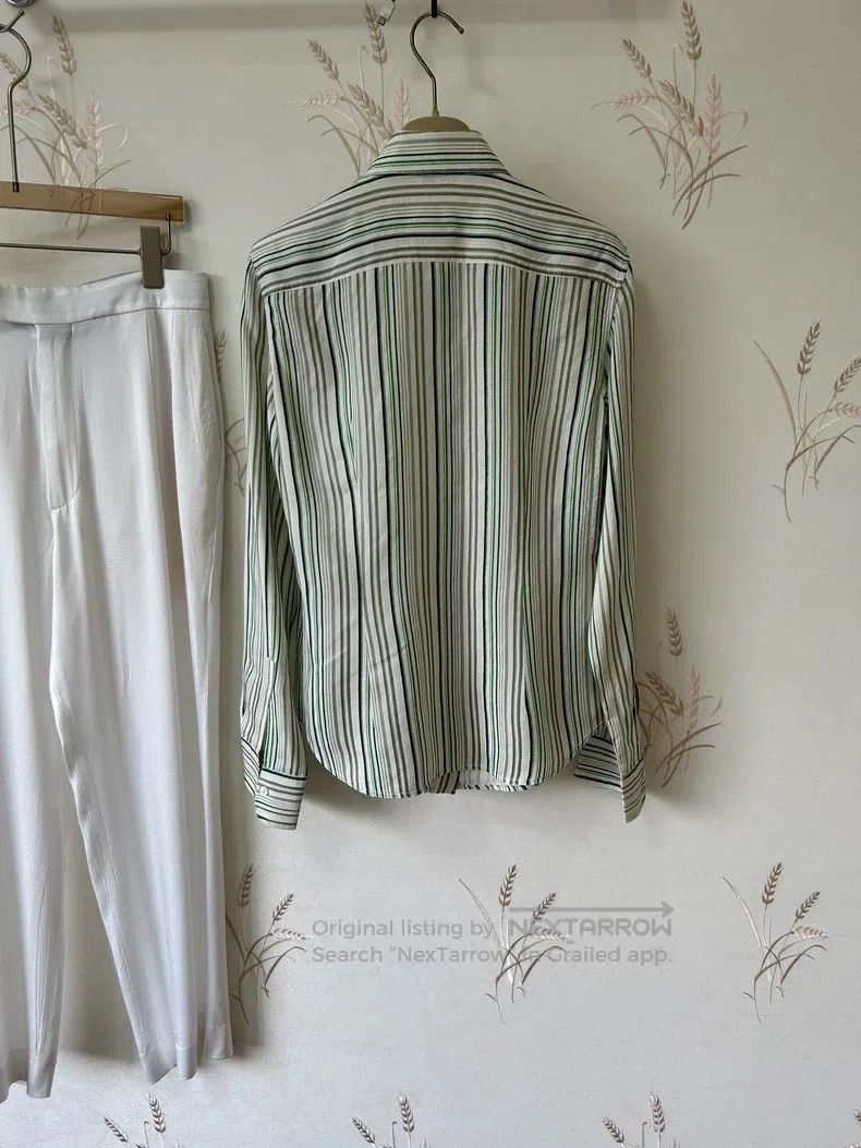 Loro Piana LORO PIANA Striped silk top Size XS / US 0-2 / IT 36-38 - 3 Thumbnail