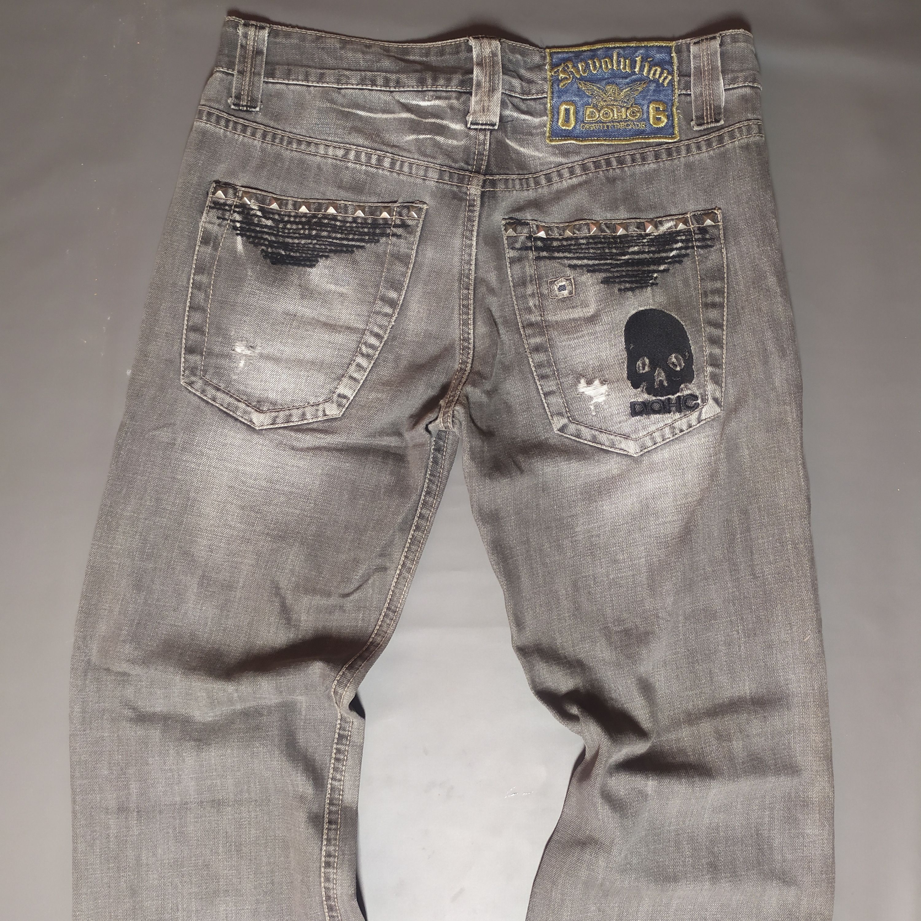 If Six Was Nine DOHC Skull Jeans Size US 33 - 2 Thumbnail