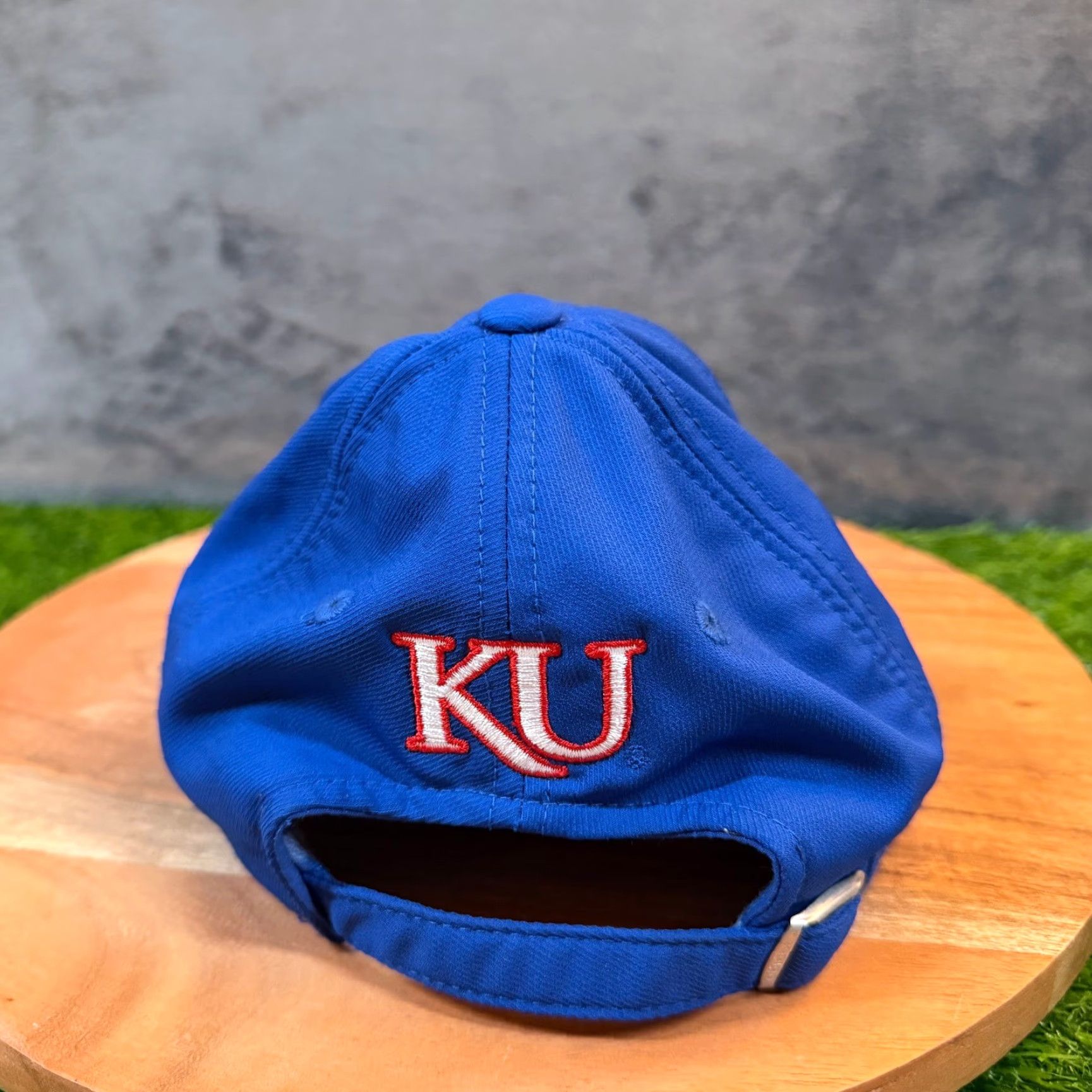 Adidas Adidas Kansas Jayhawks Hat Mens Blue Climalite Adjustable NCAA Baseball Cap KU Hat Mens Blue Size ONE SIZE - 4 Thumbnail