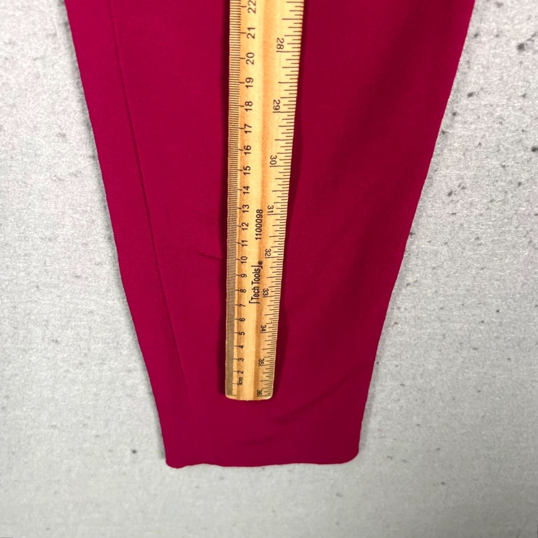 Brandon Maxwell Brandon Maxwell Womens Pants Dress Pants Viscose Blend Pink 4 High Rise Flat Front In USA Slim Fit Trousers Size 42" / US 20 - 7 Thumbnail