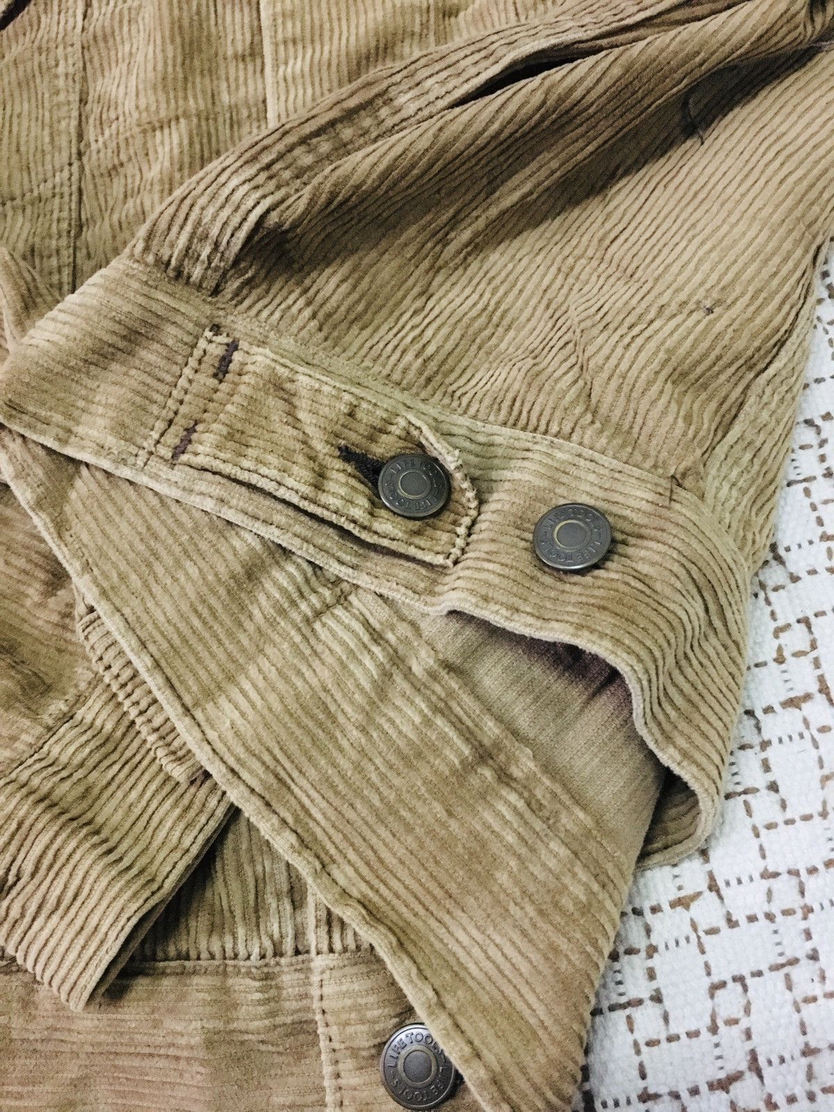 Japanese Brand Life Tools Curduroy Button Up Jacket (18) Size US L / EU 52-54 / 3 - 6 Thumbnail
