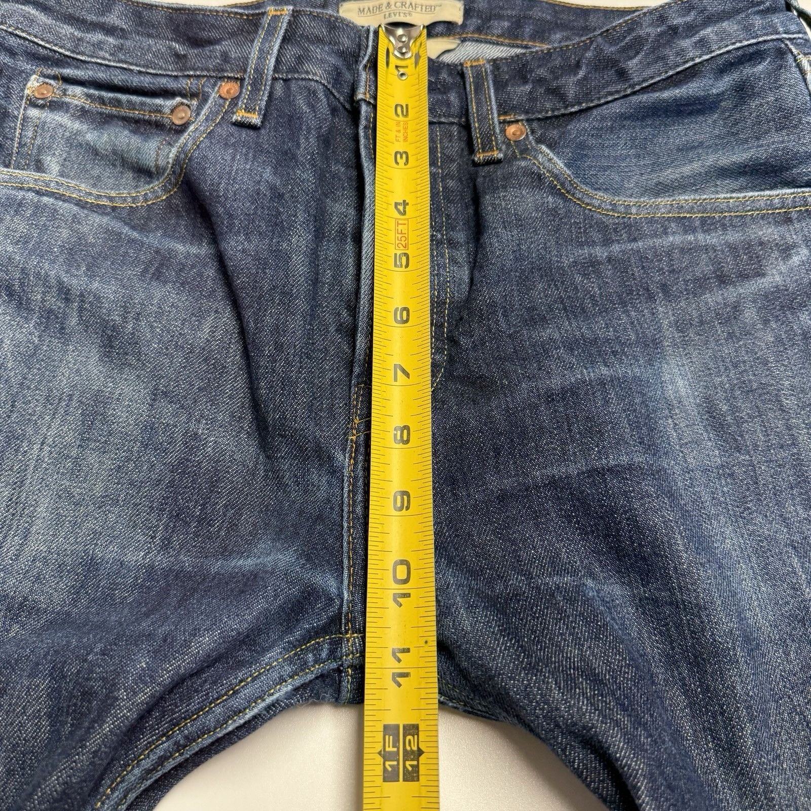 Levi's Levi's Made & Crafted Raw Denim Thumbtack Jeans Mens 34 Dark Size US 34 / EU 50 - 15 Thumbnail