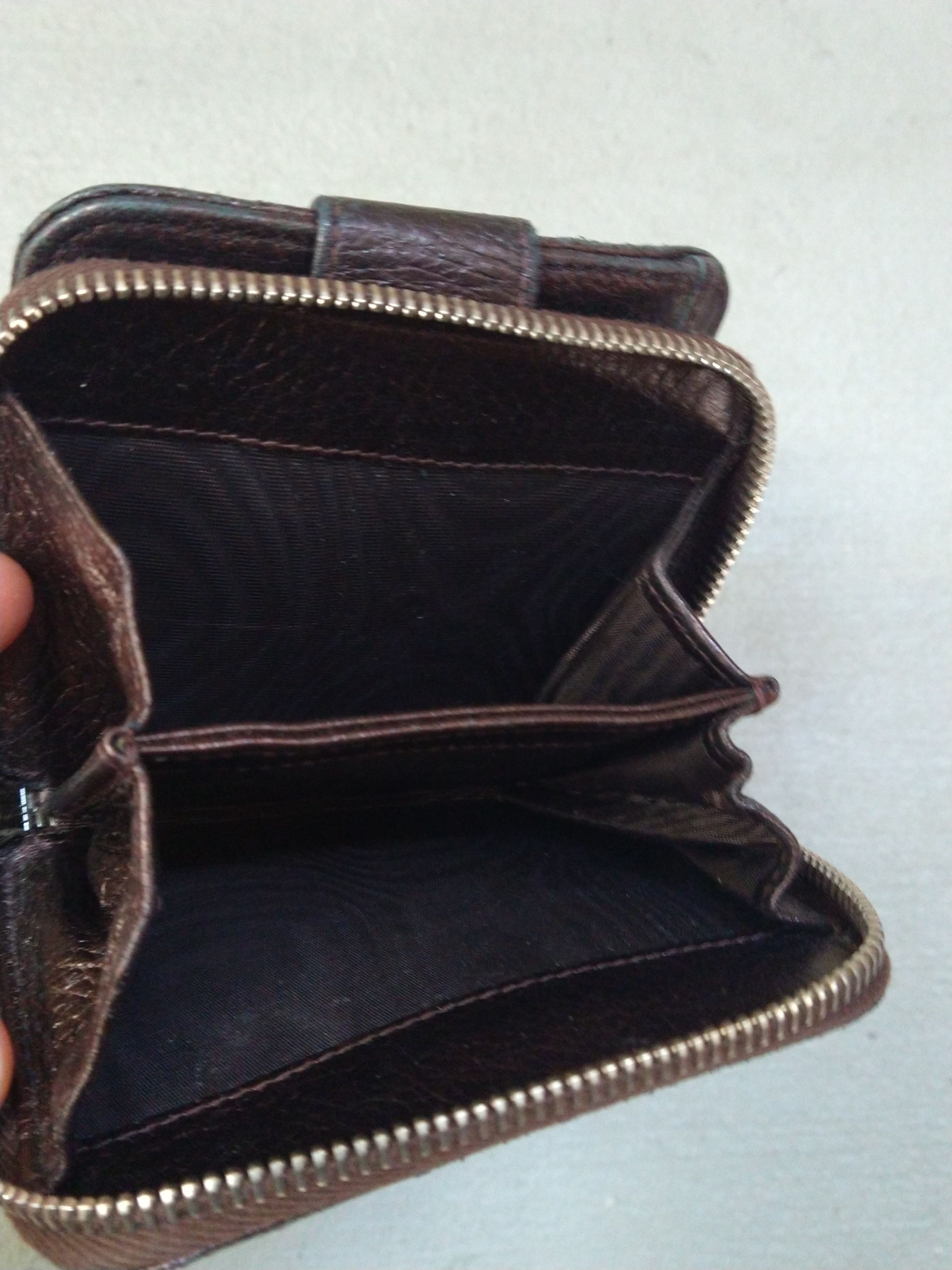 Prada × Vintage Prada Wallet Metallic Brown Leather Zip Bifold Y2K Size ONE SIZE - 15 Thumbnail
