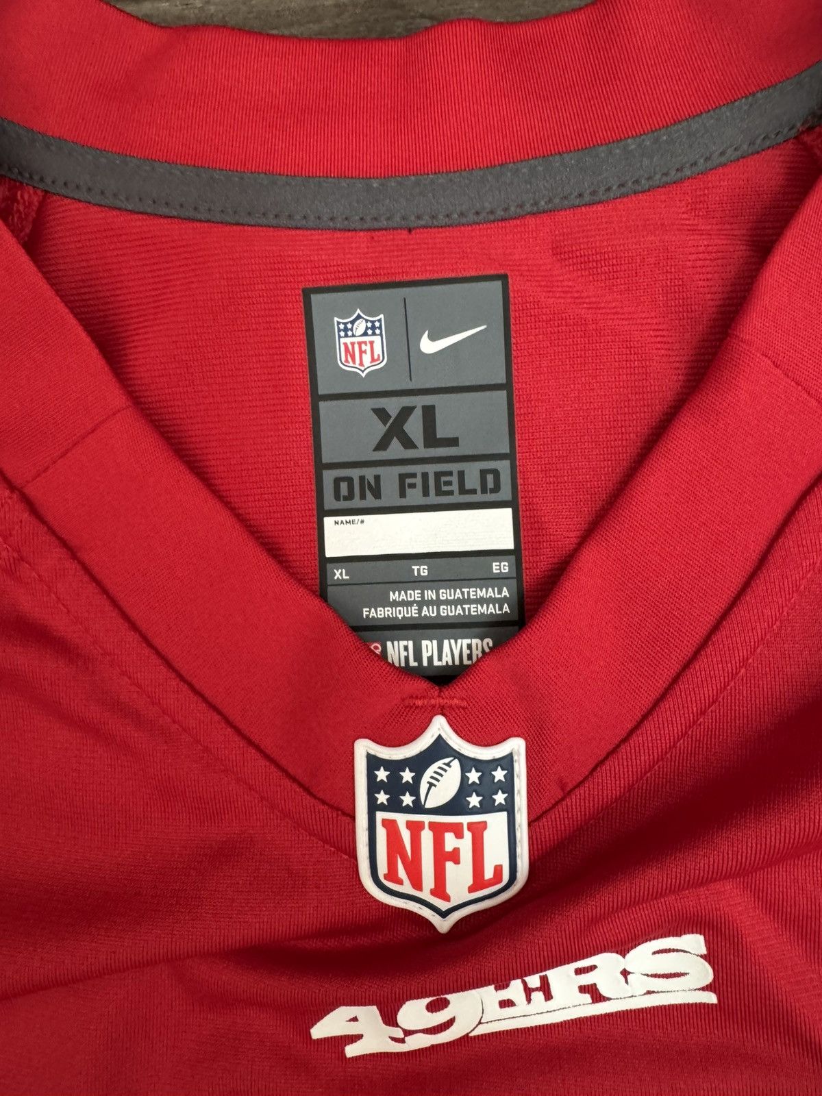 Nike San Francisco 49ers Trey Lance 5 NFL Factory Misprint Jersey Size US XL / EU 56 / 4 - 6 Thumbnail