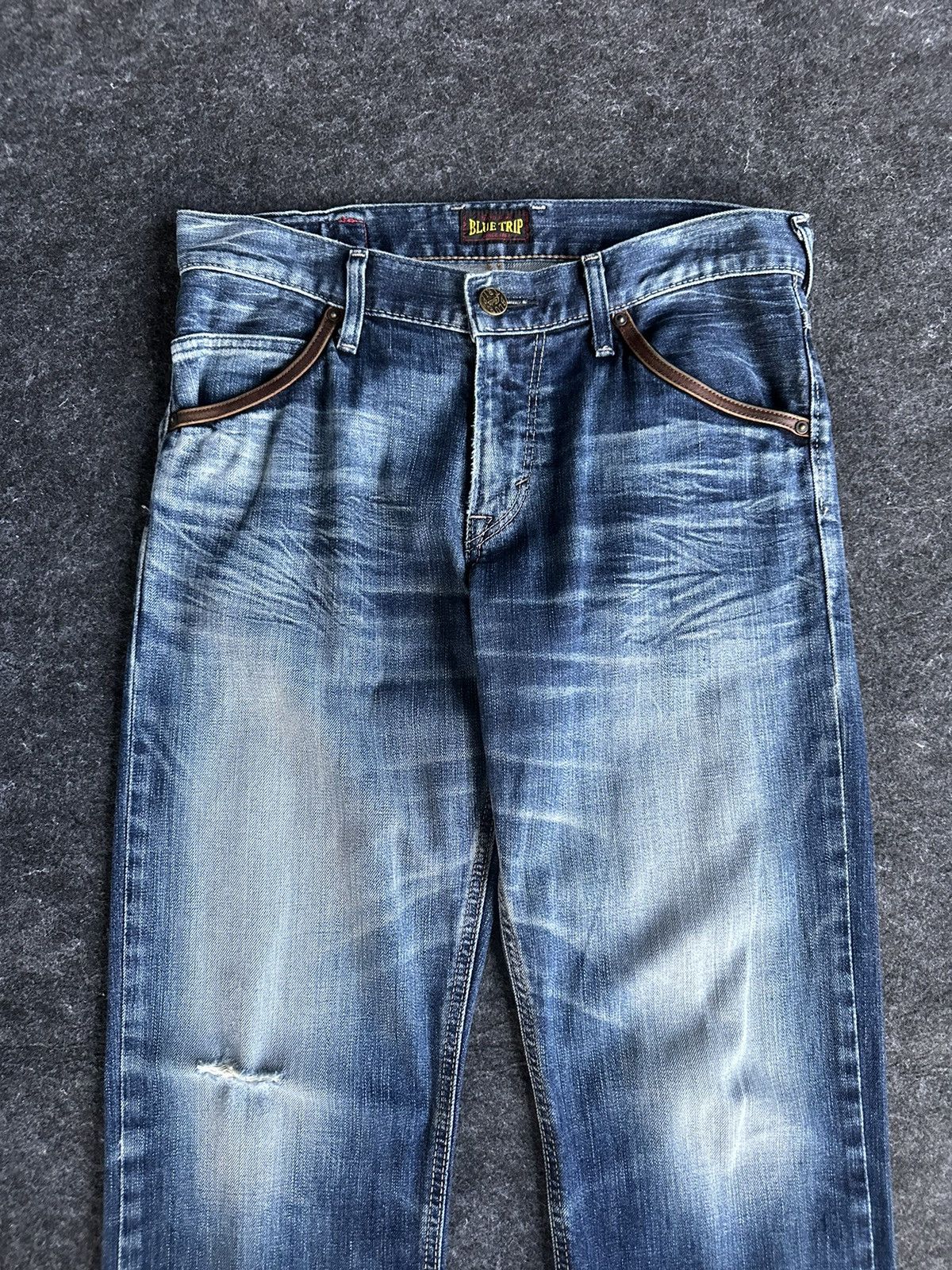 Edwin Vintage 90s Edwin Blue Trip Stone Washed Denim 30x29 D382 Size US 30 / EU 46 - 3 Thumbnail