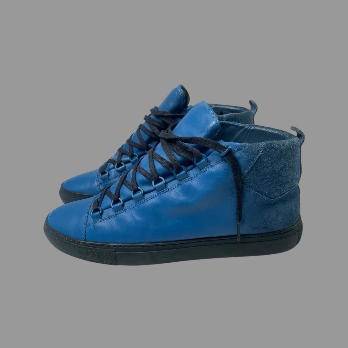 Balenciaga Balenciaga Arena Blue 13 High Tops Suede Size US 13 / EU 46 - 3 Thumbnail