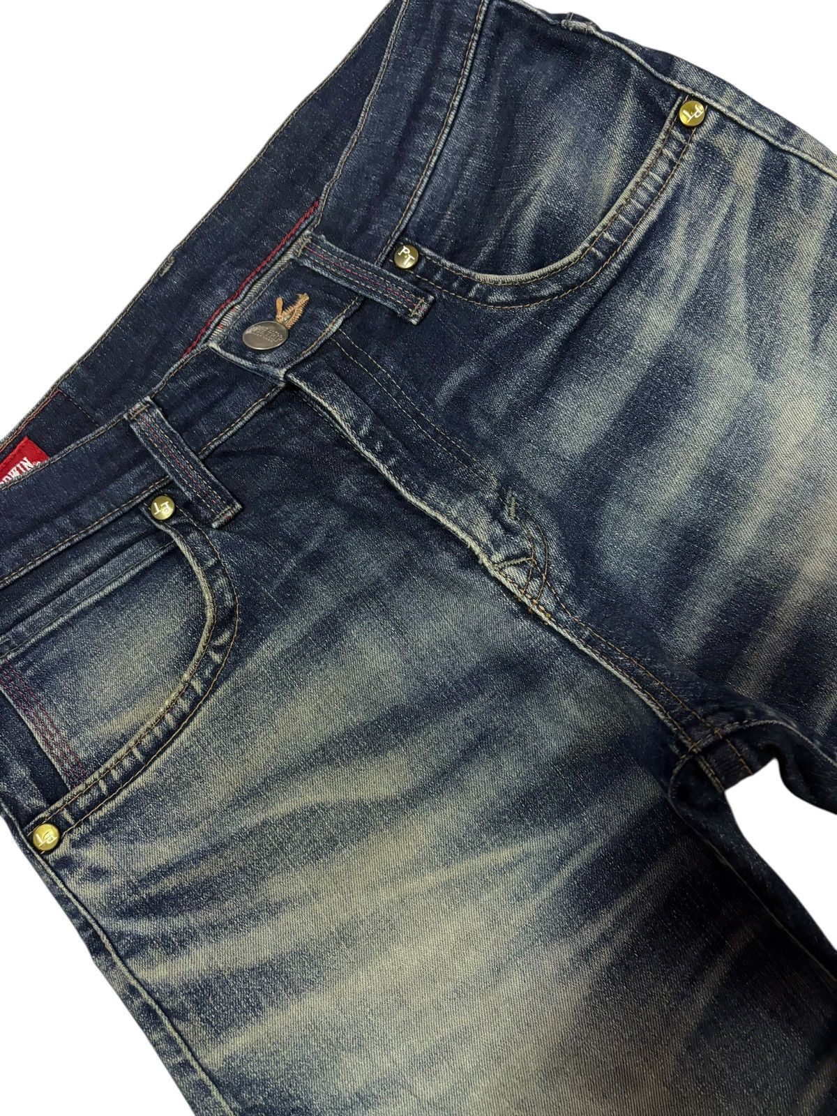 Edwin Vtg Edwin Blue Trip Japan Distressed Jeans Size US 30 / EU 46 - 3 Thumbnail