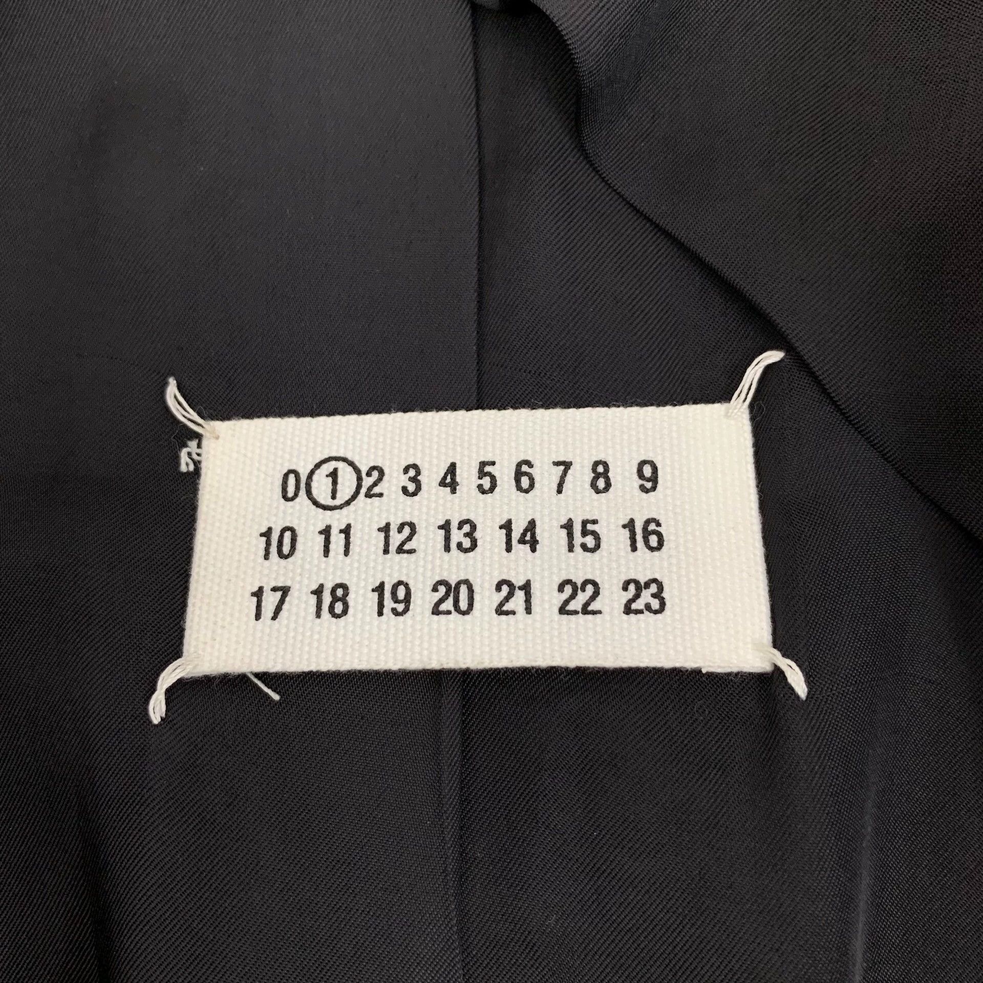 Maison Margiela JW0742 Maison Margiela Black Leather Lapel Long Sleeve Size US XS / EU 42 / 0 - 9 Thumbnail