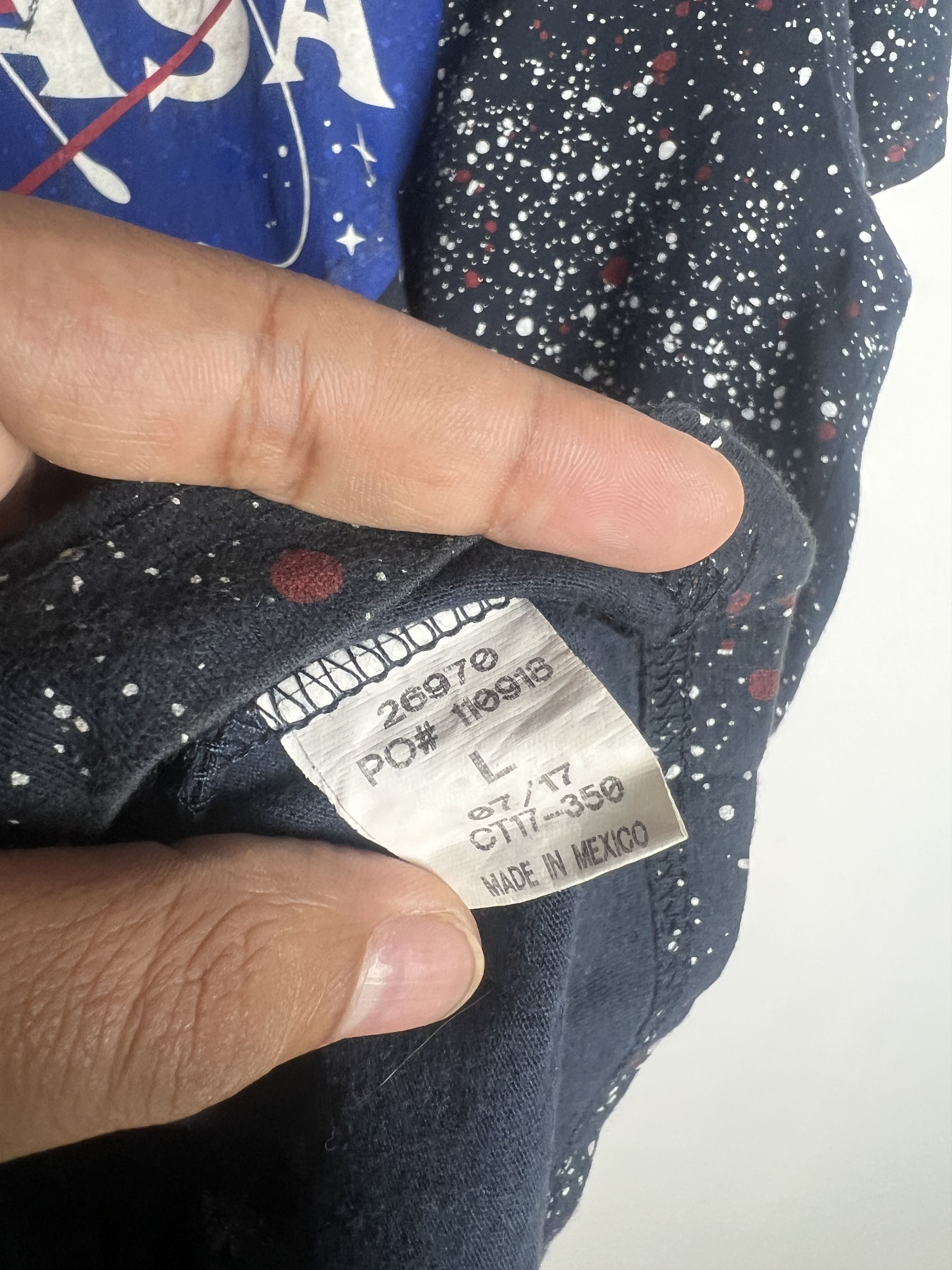 NASA Nasa Buzz Aldrin Space Over Paint Splatter Tee Size US M / EU 48-50 / 2 - 10 Thumbnail