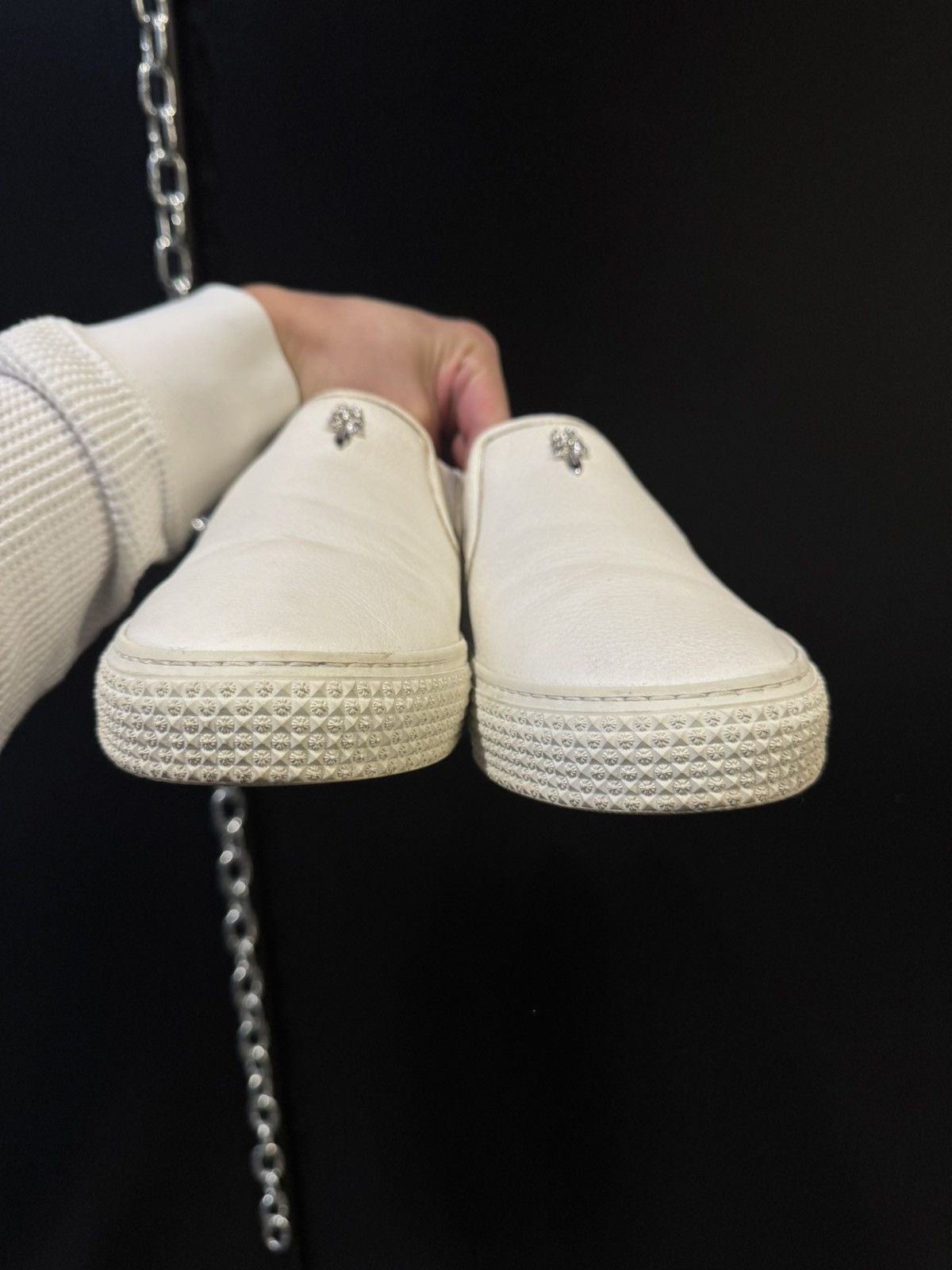 Chrome Hearts Chrome Hearts Leather Slip on shoes white Size US 7 / EU 40 - 5 Thumbnail