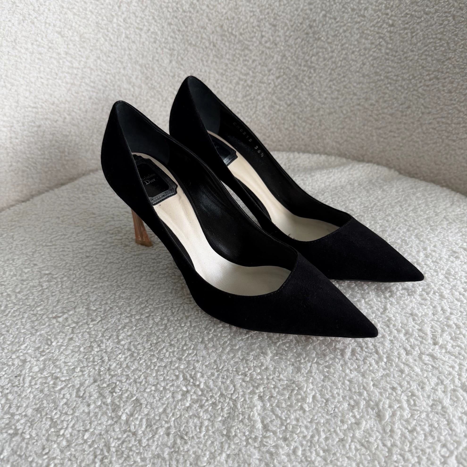Dior Dior Black Pumps 36.5 3427 Size US 6 / IT 36 - 6 Thumbnail