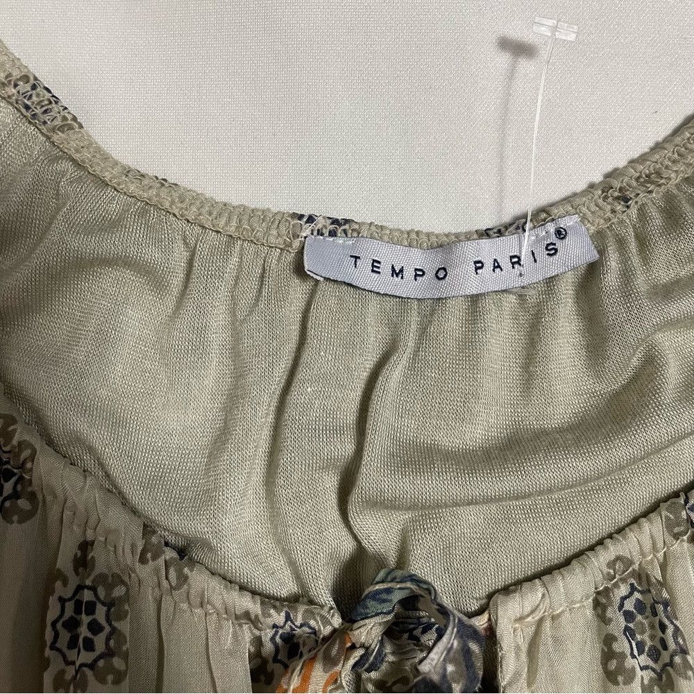 Other New Tempo Paris Silk Viscose Floral Top Made In Italy Size Size L / US 10 / IT 46 - 7 Thumbnail