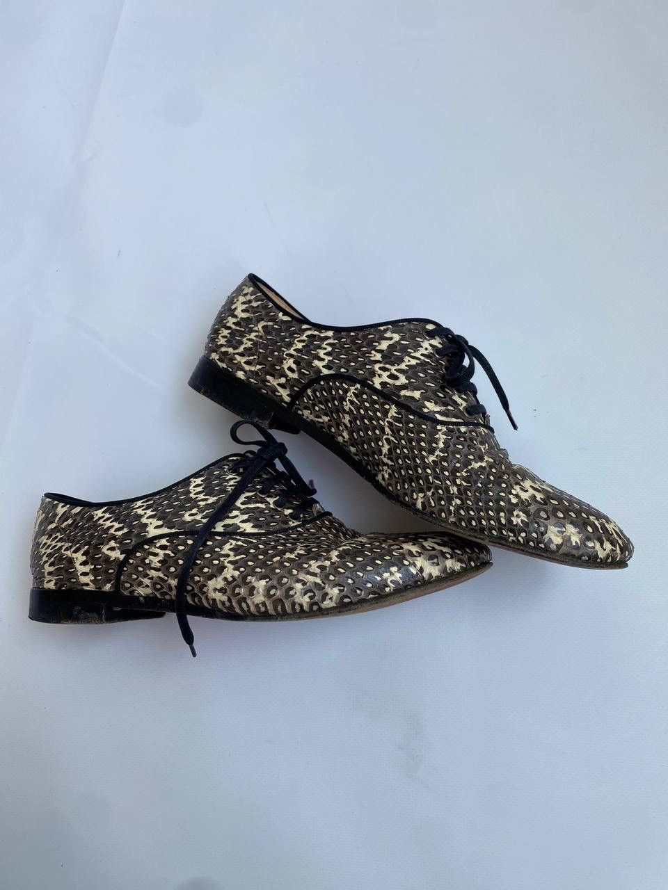 Christian Louboutin Christian Louboutin Lace Ups Low Top Snakeskin Size US 10 / IT 40 - 7 Thumbnail
