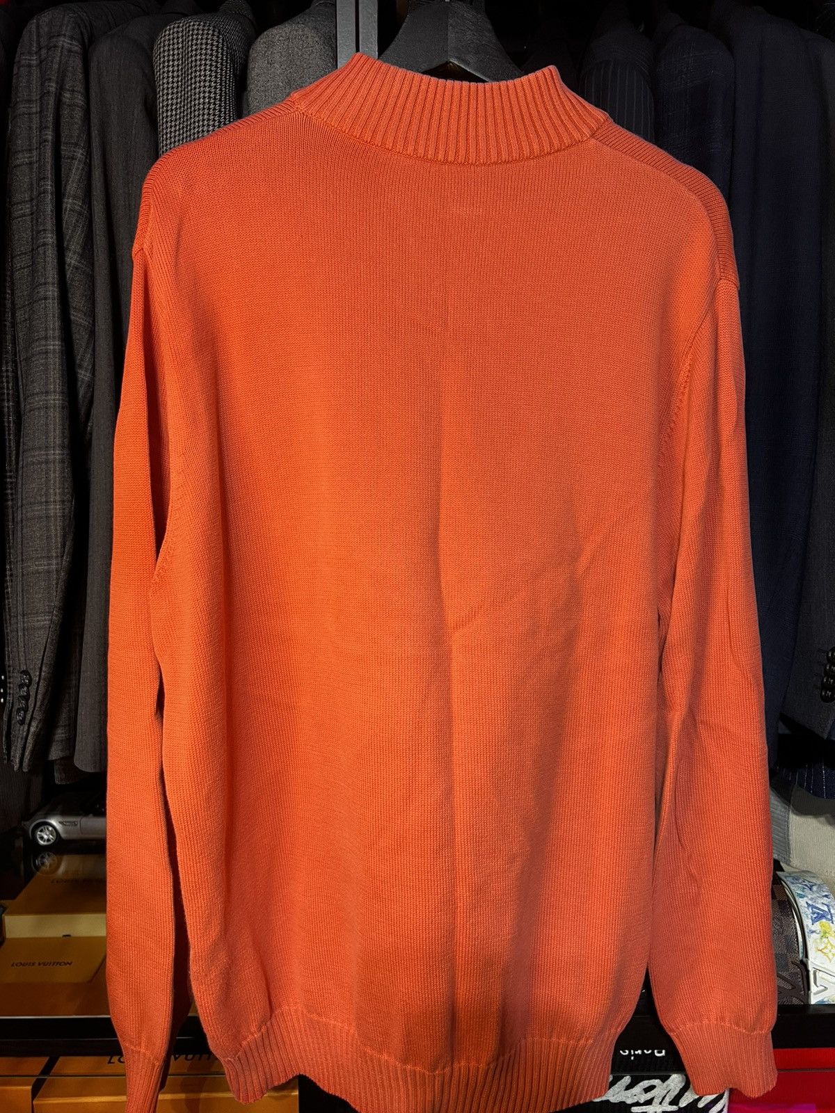 Hugo Boss Hugo Boss 1/4 Zip Sweater - Salmon. Size L Size US L / EU 52-54 / 3 - 6 Thumbnail