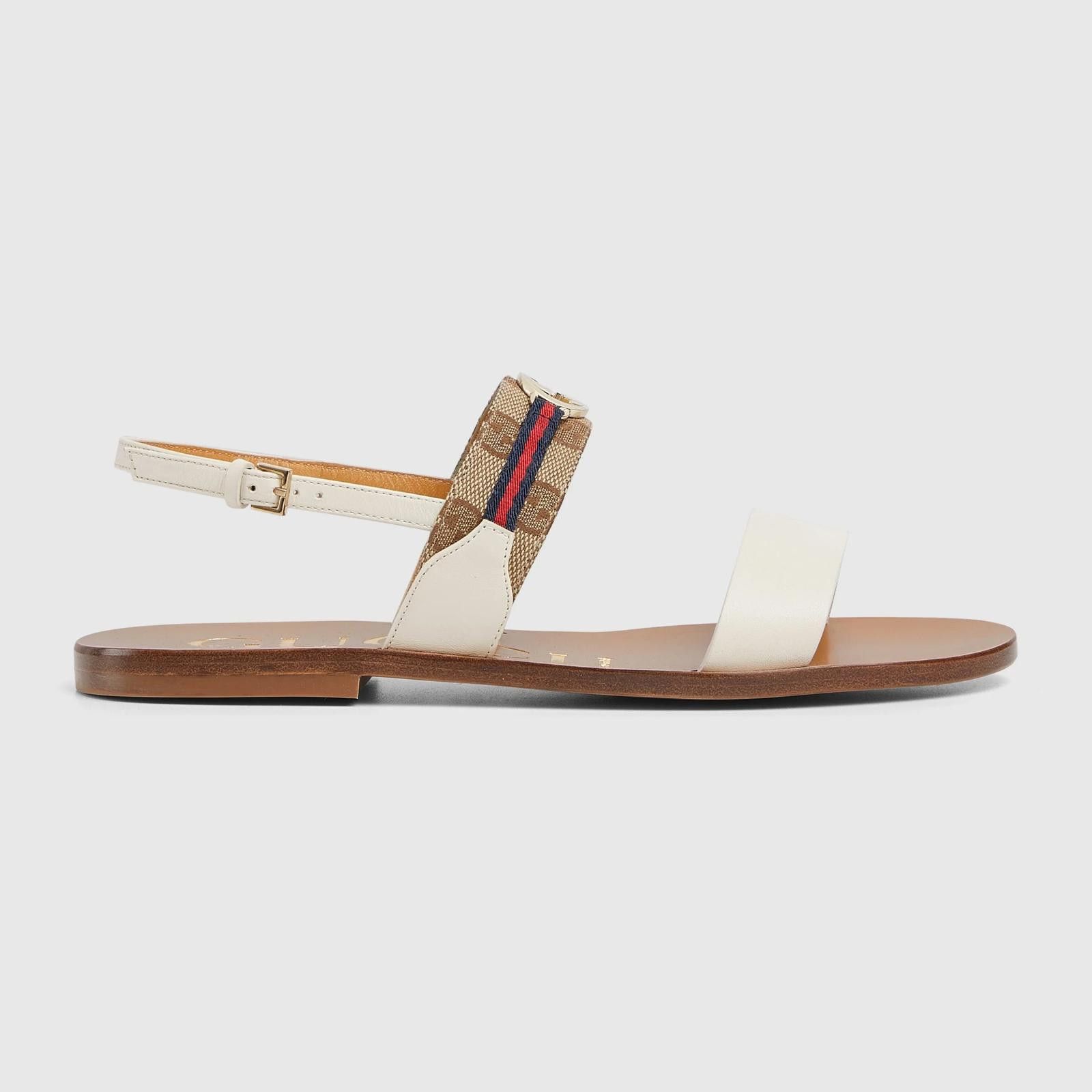 Gucci Gucci Interlocking G Web Sandals Size US 7.5 / IT 37.5 - 1 Thumbnail