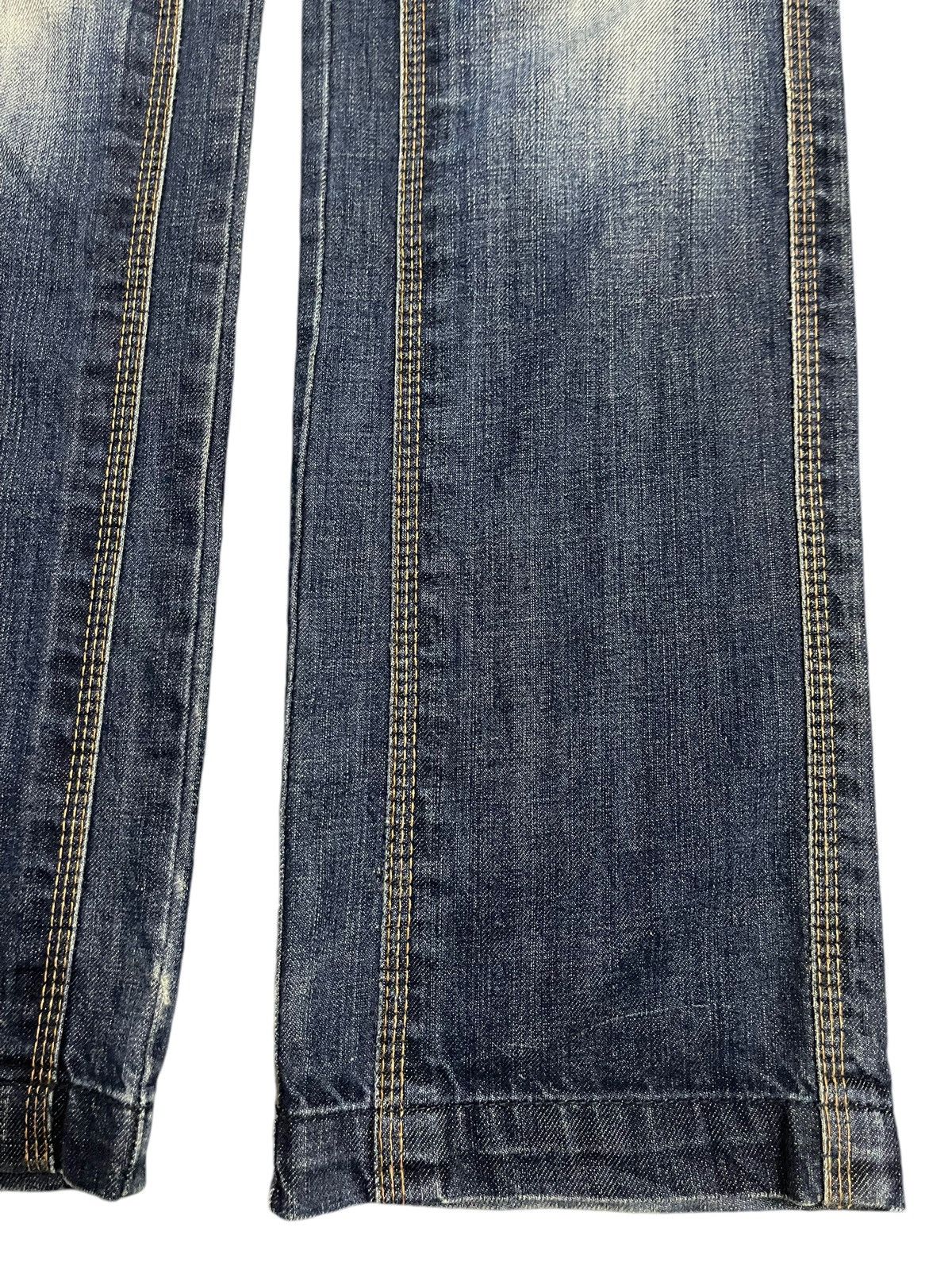 Energie Vintage Japanese Energie Blue Bleached Style Loose Jeans Size US 34 / EU 50 - 8 Thumbnail
