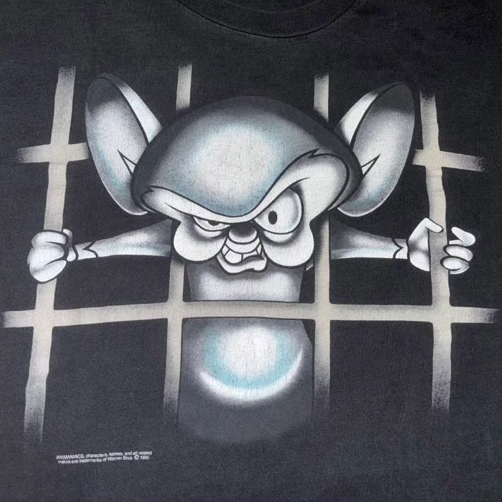Vintage × Warner Bros Vintage Pinky & The Brain ©1995 T-shirt Size US XL / EU 56 / 4 - 3 Thumbnail