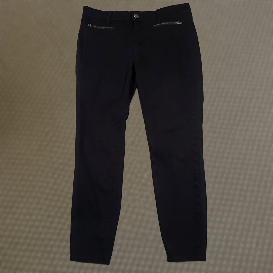 Gap Gap Jeans Women’s 10 30 Regular Black Zip Pockets Stretch Super Skinny Ankle Style Cropped Denim Mockup? Size 24" / US 00 / IT 34 - 1 Thumbnail