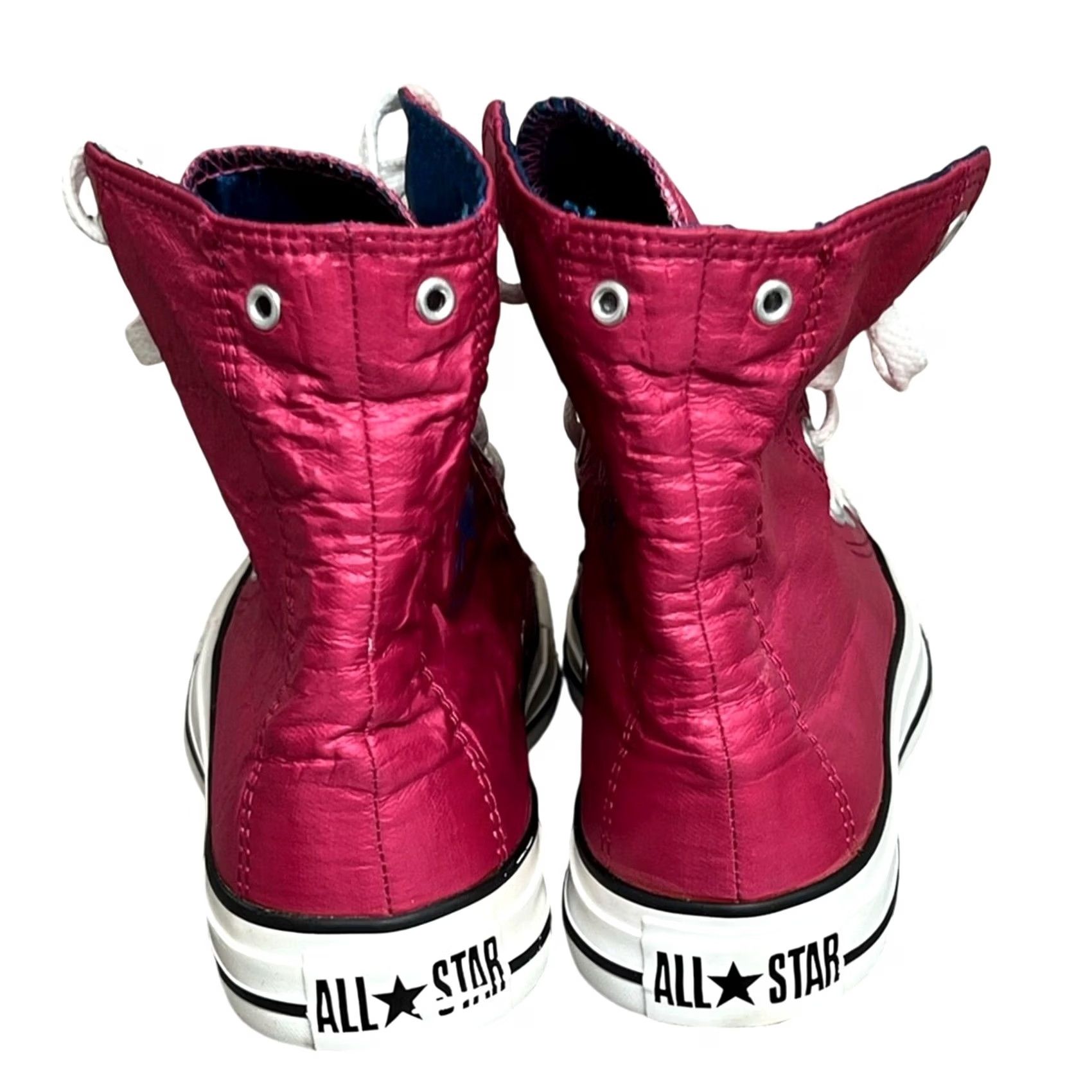 Converse CONVERSE Chuck Taylor ALL STAR Pink Blue Nylon Hi Sneakers Womens 6.5 WaterPROOF Size US 7 / IT 37 - 4 Thumbnail