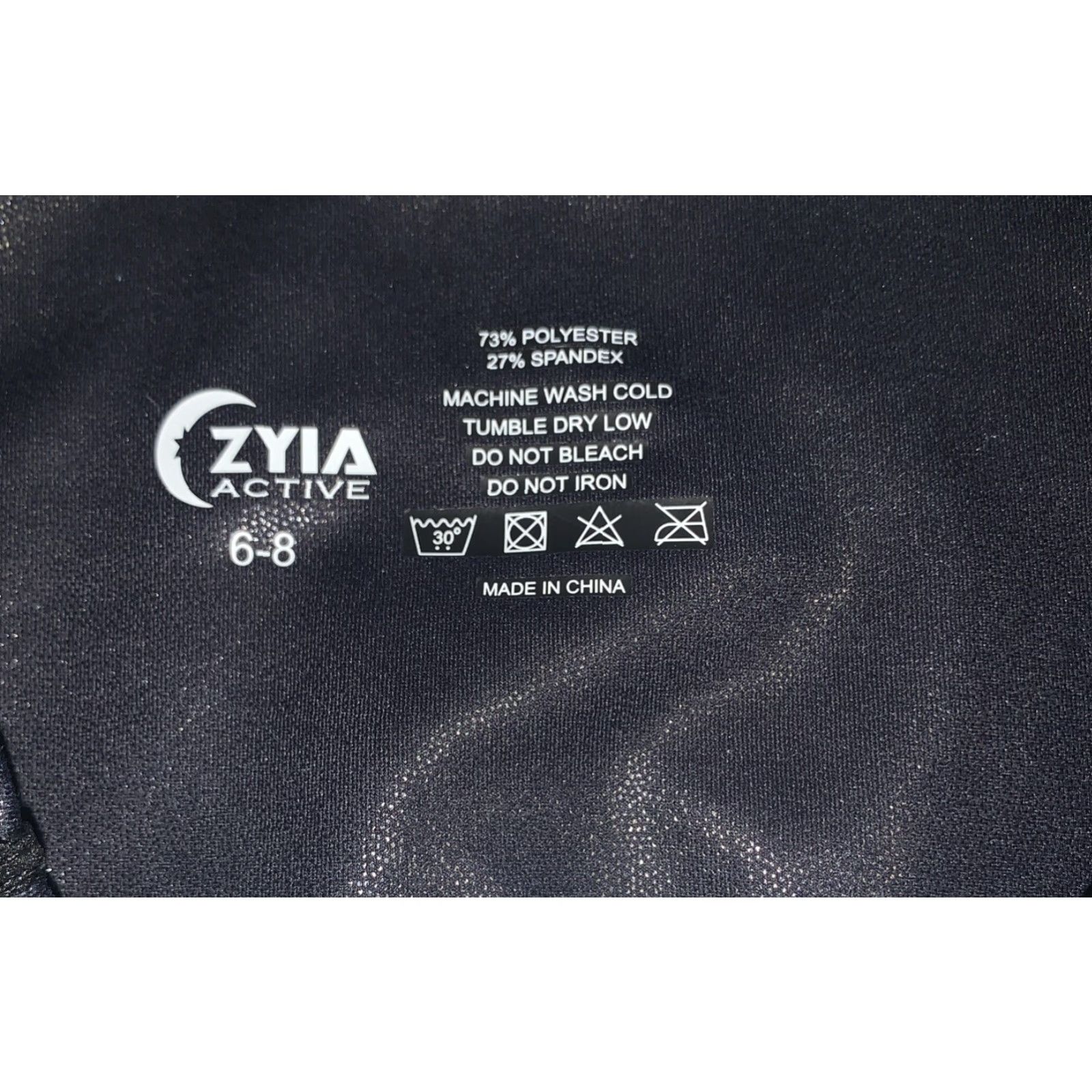 Vintage Zyia Active Leggings Ombre Black White Sz 6-8 Stretch Ankle Inseam 25 in Workout Athleisure Activewear Womens Regular XS? No — Sz 6 correct Size 28" / US 6 / IT 42 - 2 Thumbnail