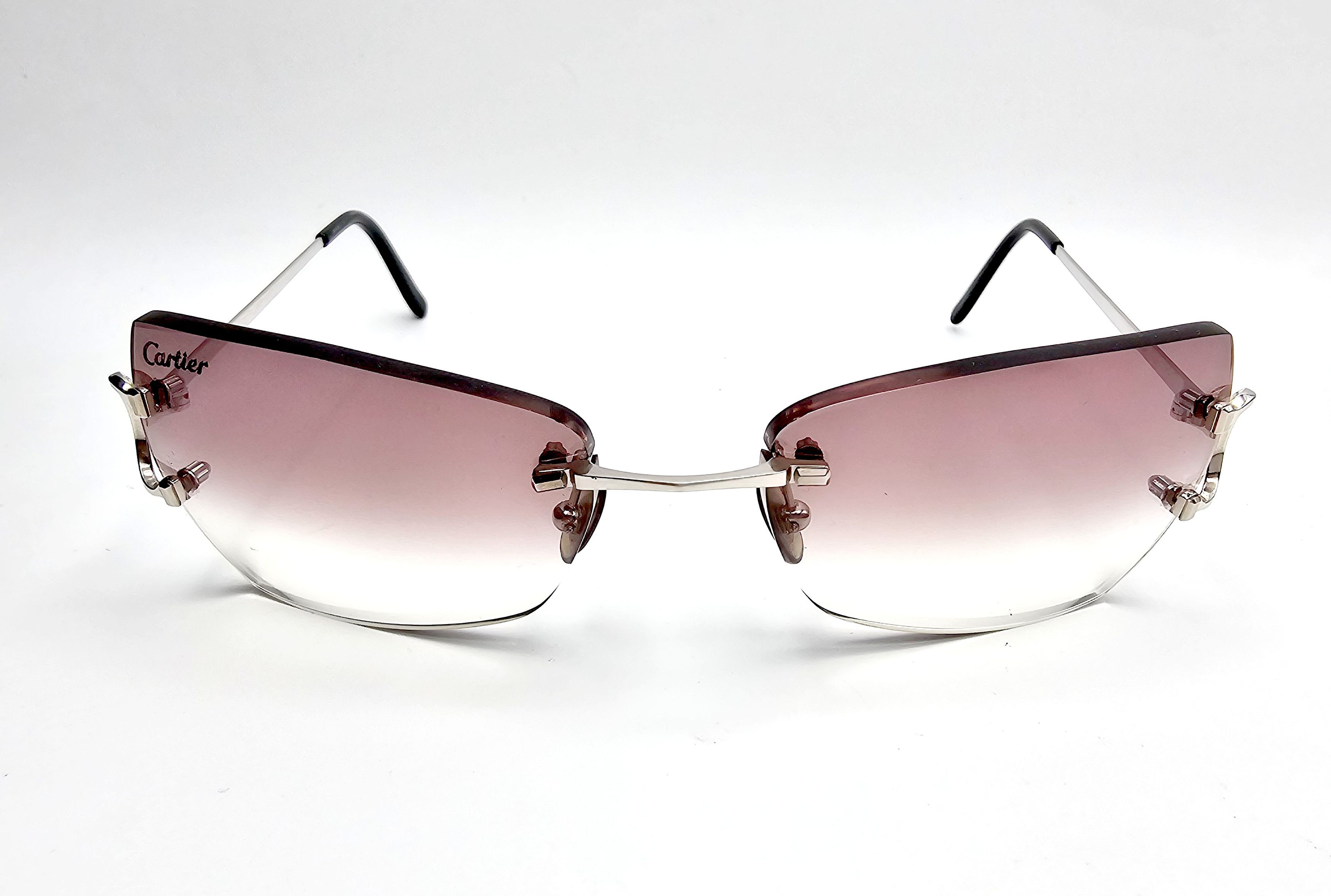 Cartier Cartier Big C Occhiali Silver Sunglasses Size ONE SIZE - 5 Thumbnail