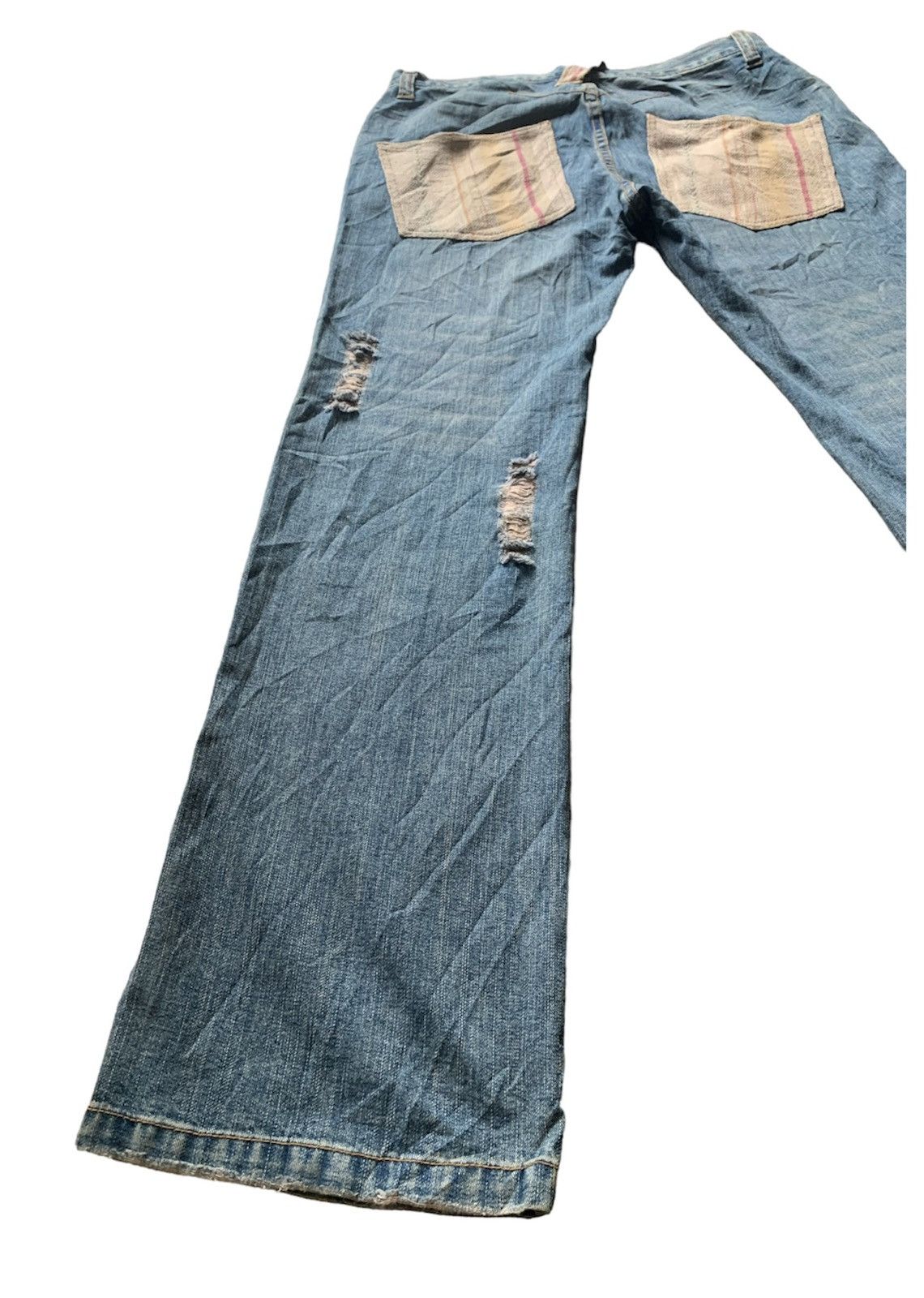 Japanese Brand DISTRESSED JEANS INSPIRED KAPITAL Size US 33 - 6 Thumbnail