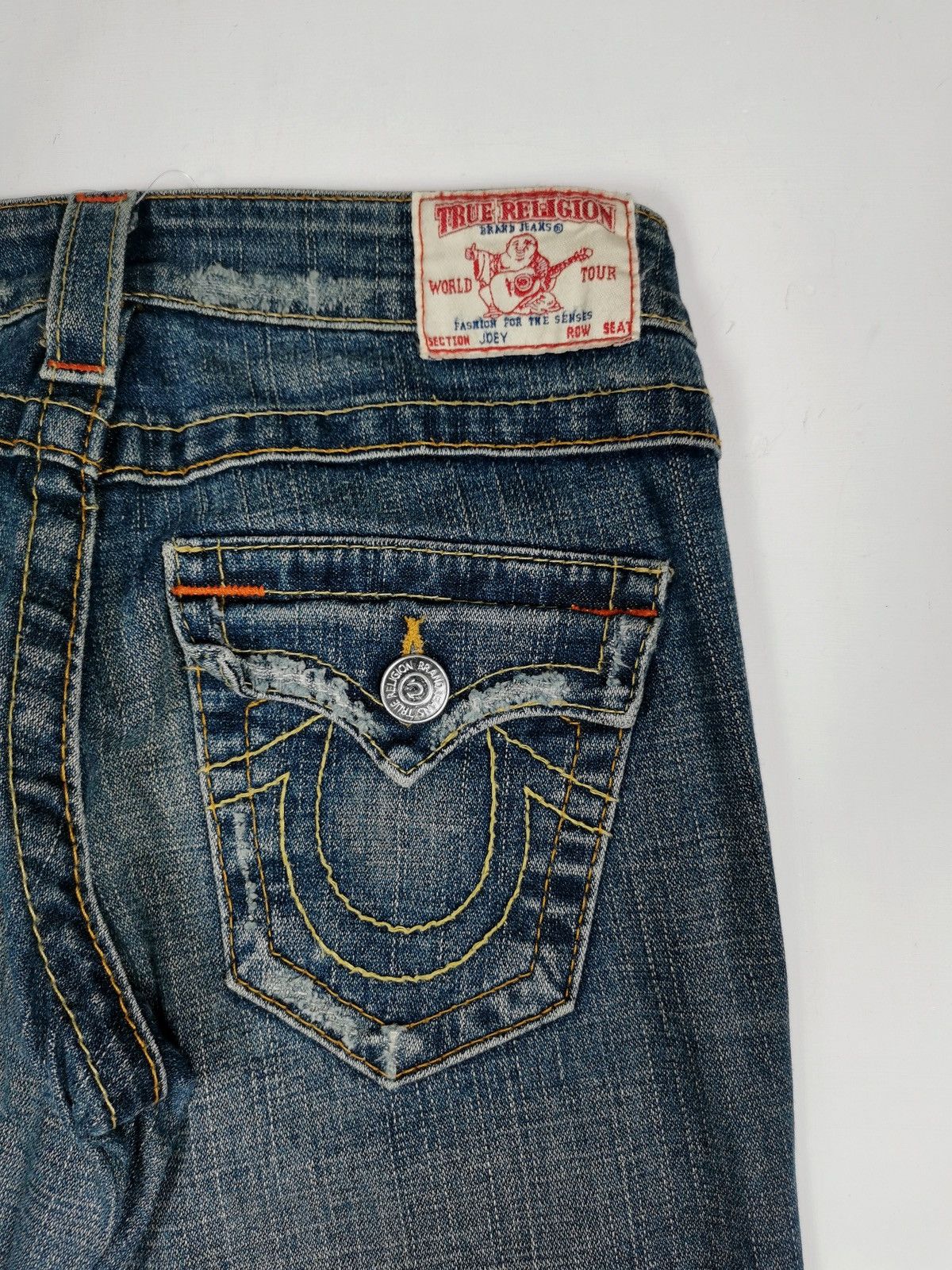 True Religion Bootcut Flare True Religion Distressed Jeans Size 26" / US 2 / IT 38 - 7 Thumbnail
