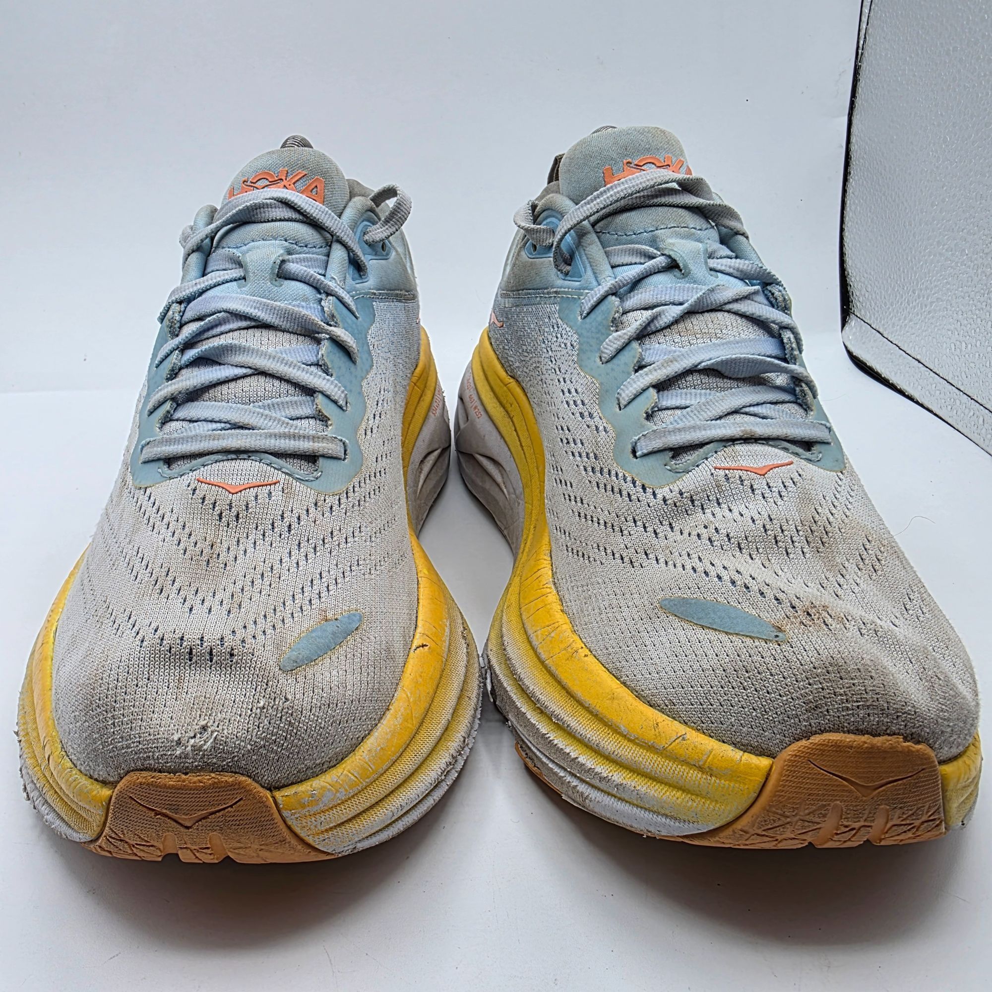 Hoka Hoka One One Bondi 8 Womens Size 10.5 B Gray Yellow Athletic Size US 10.5 / IT 40.5 - 12 Thumbnail