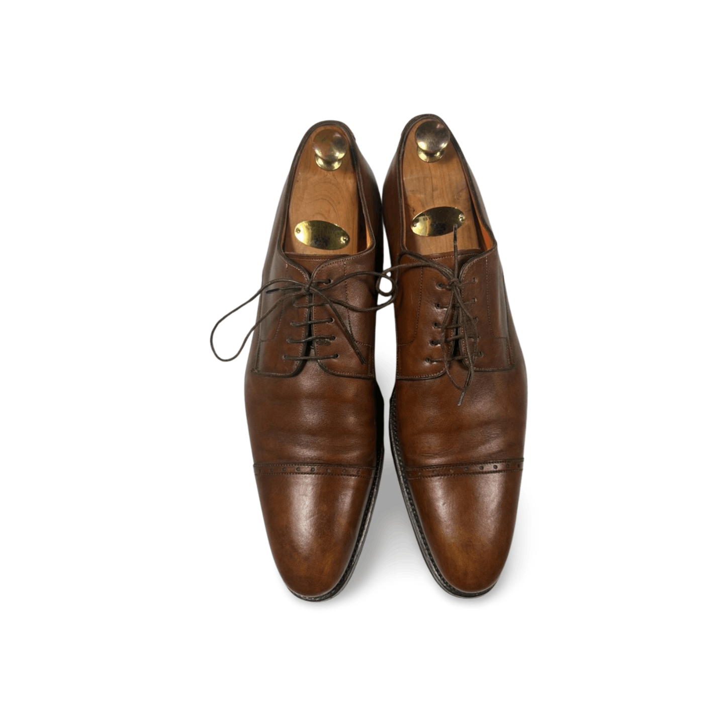 Santoni Derby Brogue 10.5 UK 11.5 US 45 Leather Dress Shoes