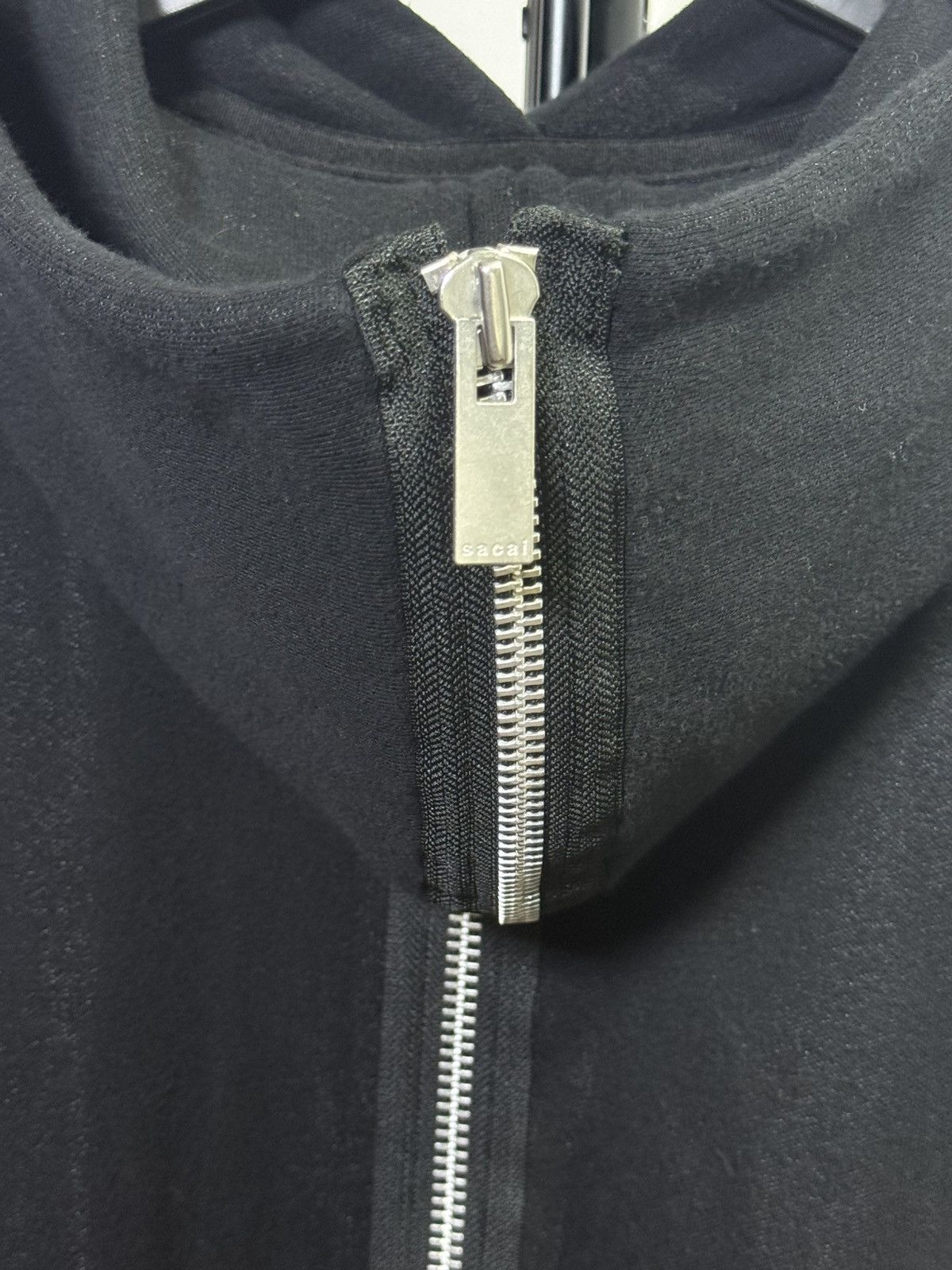 Sacai Sacai black zip hoodie Size US S / EU 44-46 / 1 - 7 Thumbnail