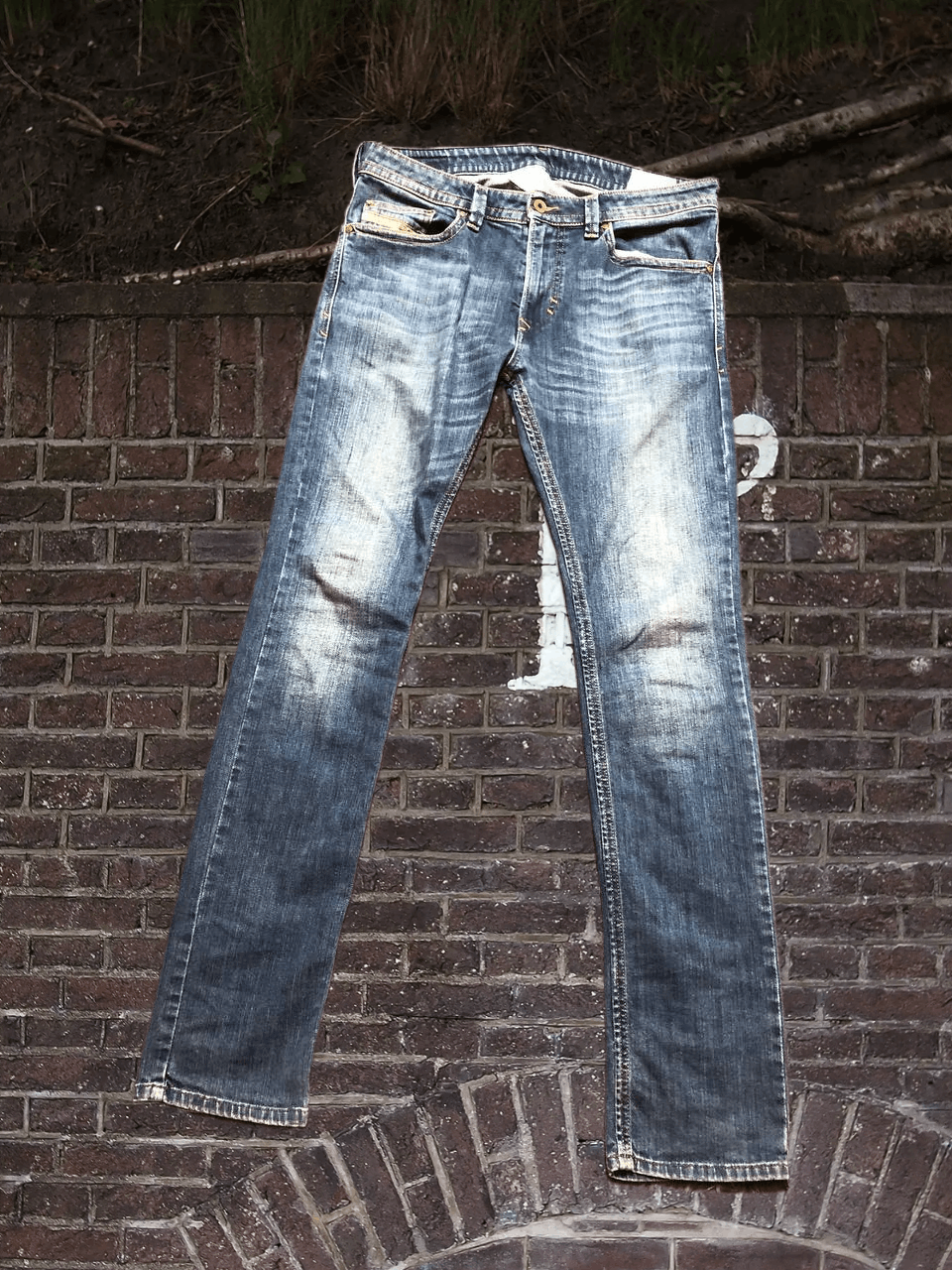 Diesel Men's Diesel THAVAR Stretch Slim Skinny WASHED Jeans Size US 32 / EU 48 - 1 Thumbnail