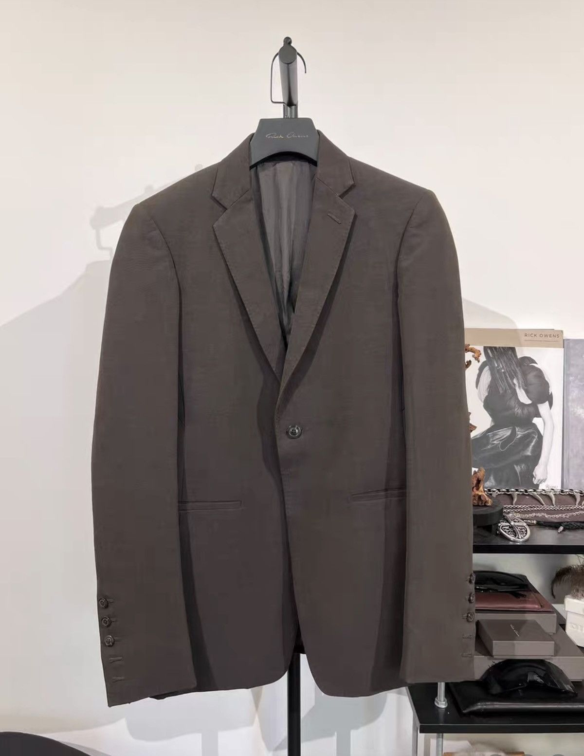 Rick Owens Rick Owens Brown Wool Blazer Size US M / EU 48-50 / 2 - 1 Thumbnail