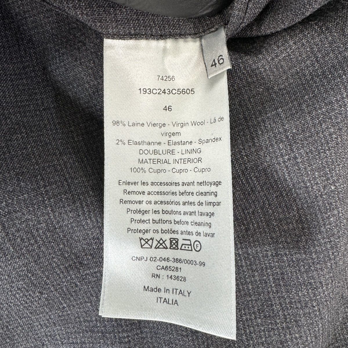 Dior Dior Homme Core Track Jacket & Track Pants In Grey RRP £3340 Size US M / EU 48-50 / 2 - 10 Thumbnail