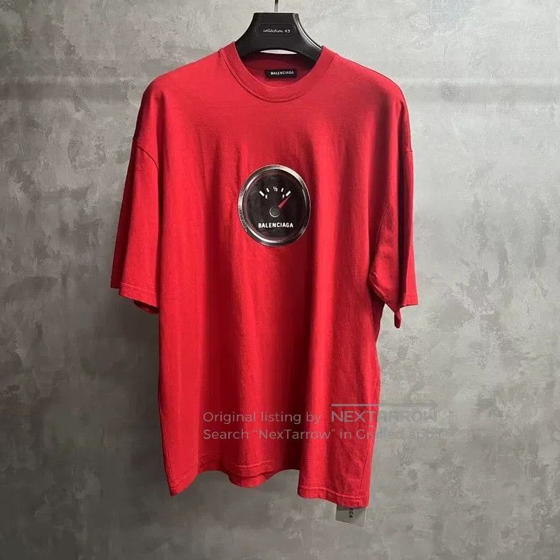 Balenciaga Balenciaga Red round neck short-sleeve T-shirt Size US M / EU 48-50 / 2 - 1 Thumbnail